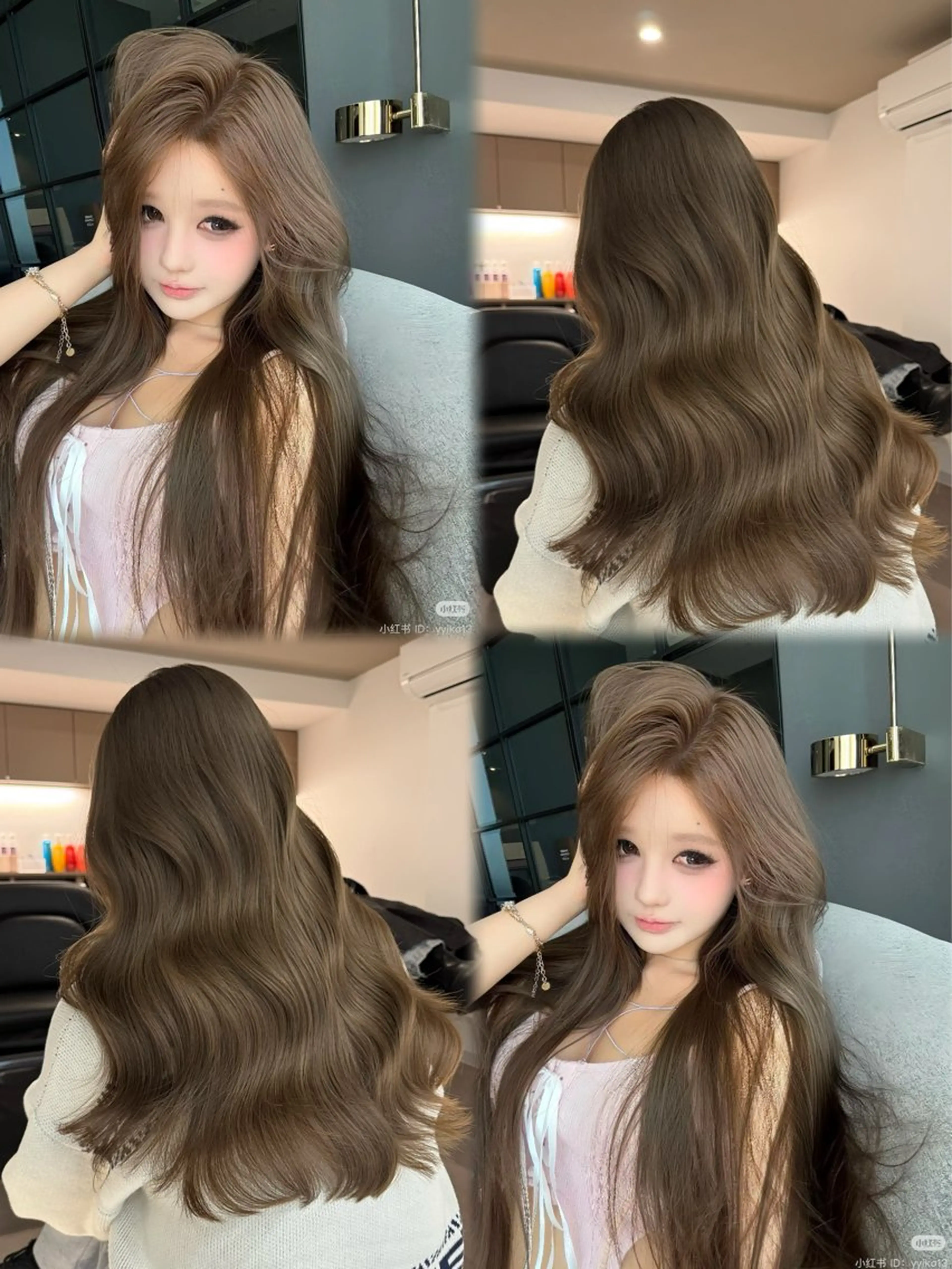 ロング カラー ベージュカラー ブリーチ ケアブリーチ 透明感カラー グレージュ レイヤー/ボブモデル 募集中🕊️正源のヘアスタイル