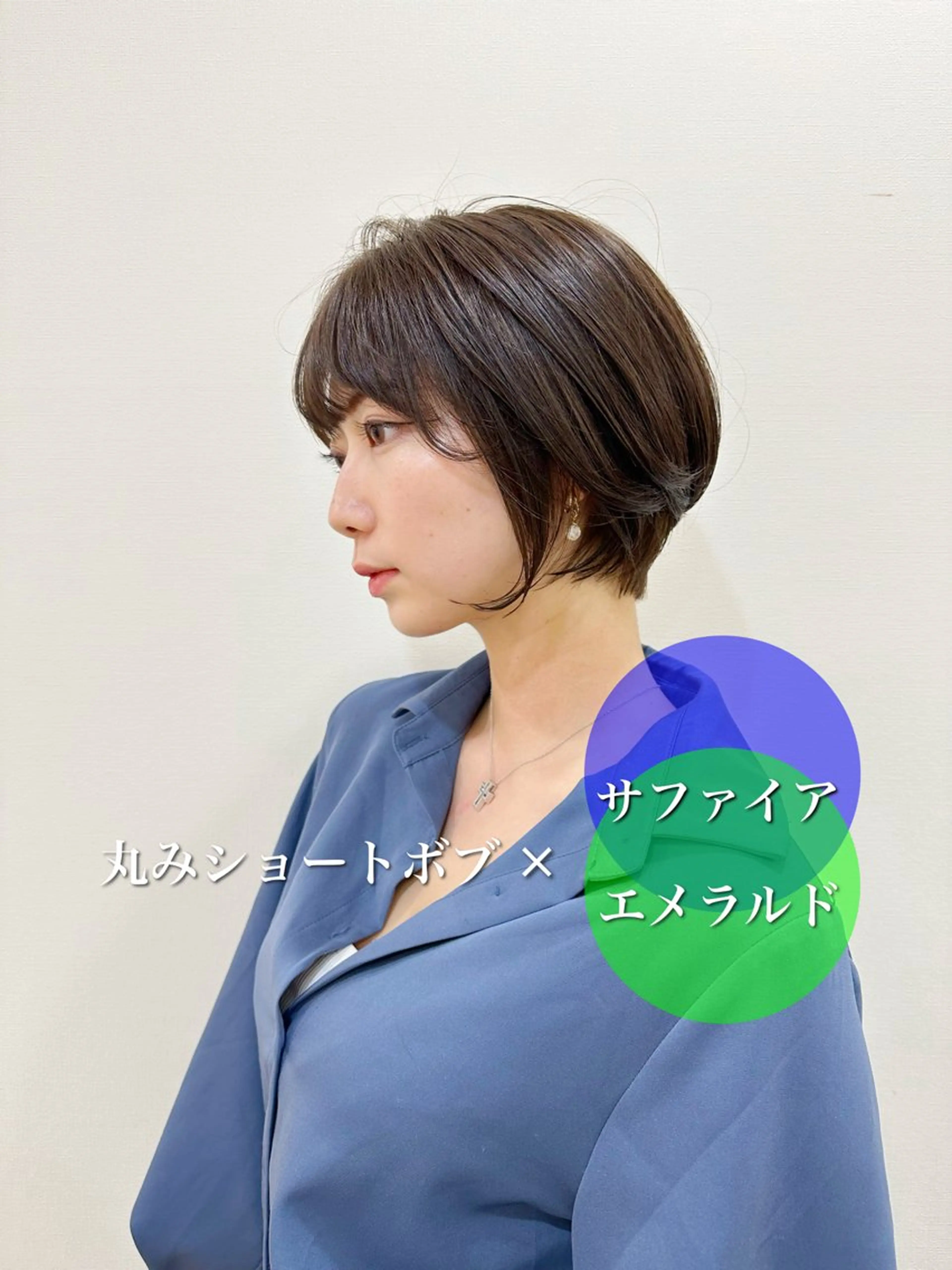 ショート カラー ショートボブ ハンサムショート ボブ くせ毛 ショートヘア カット ヘアカラー newline銀座所属・銀座ショート/ 大人ショート/金子涼のヘアスタイル
