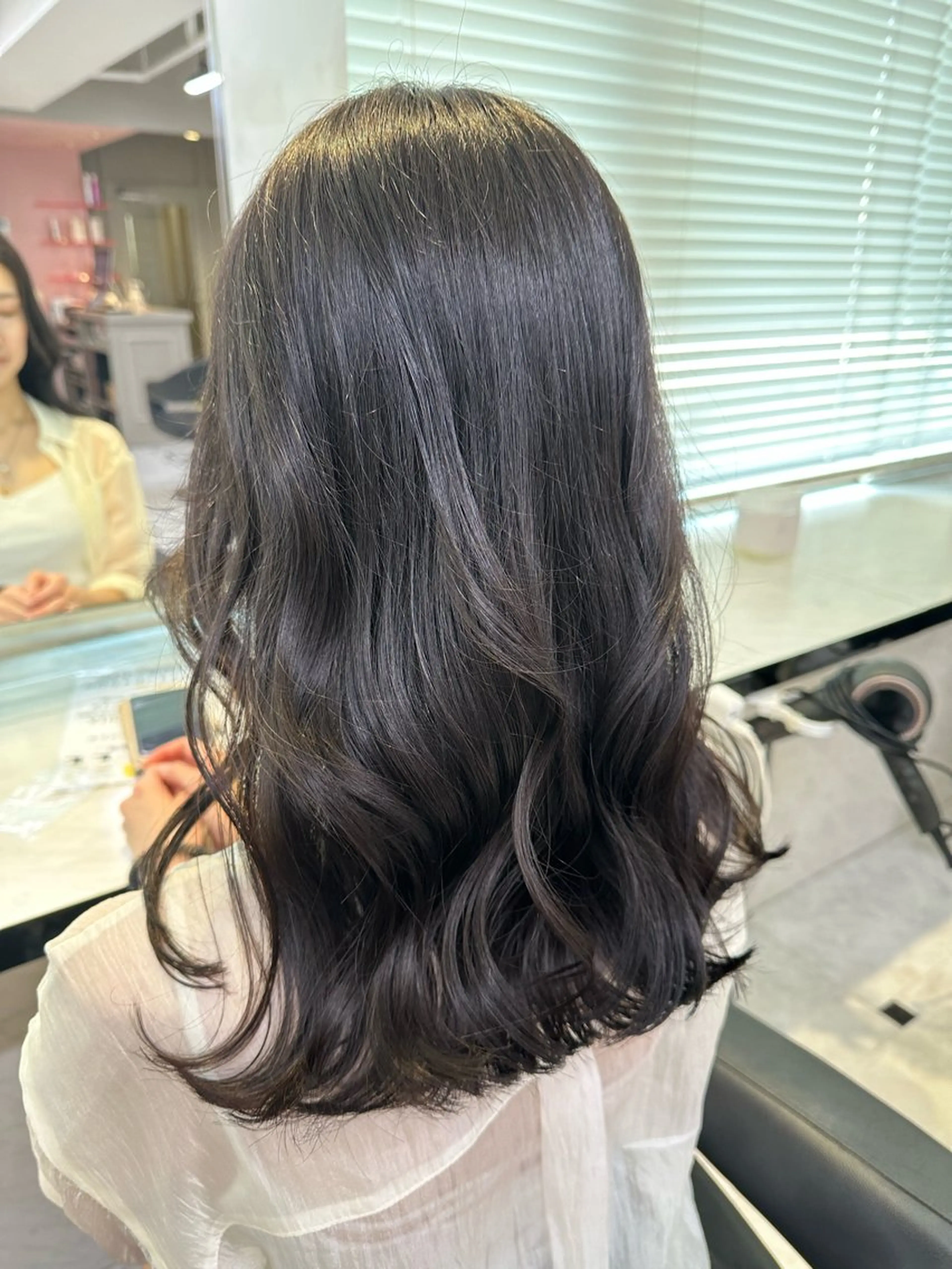 セミロング 💖ベージュ💖 MEARIのヘアスタイル