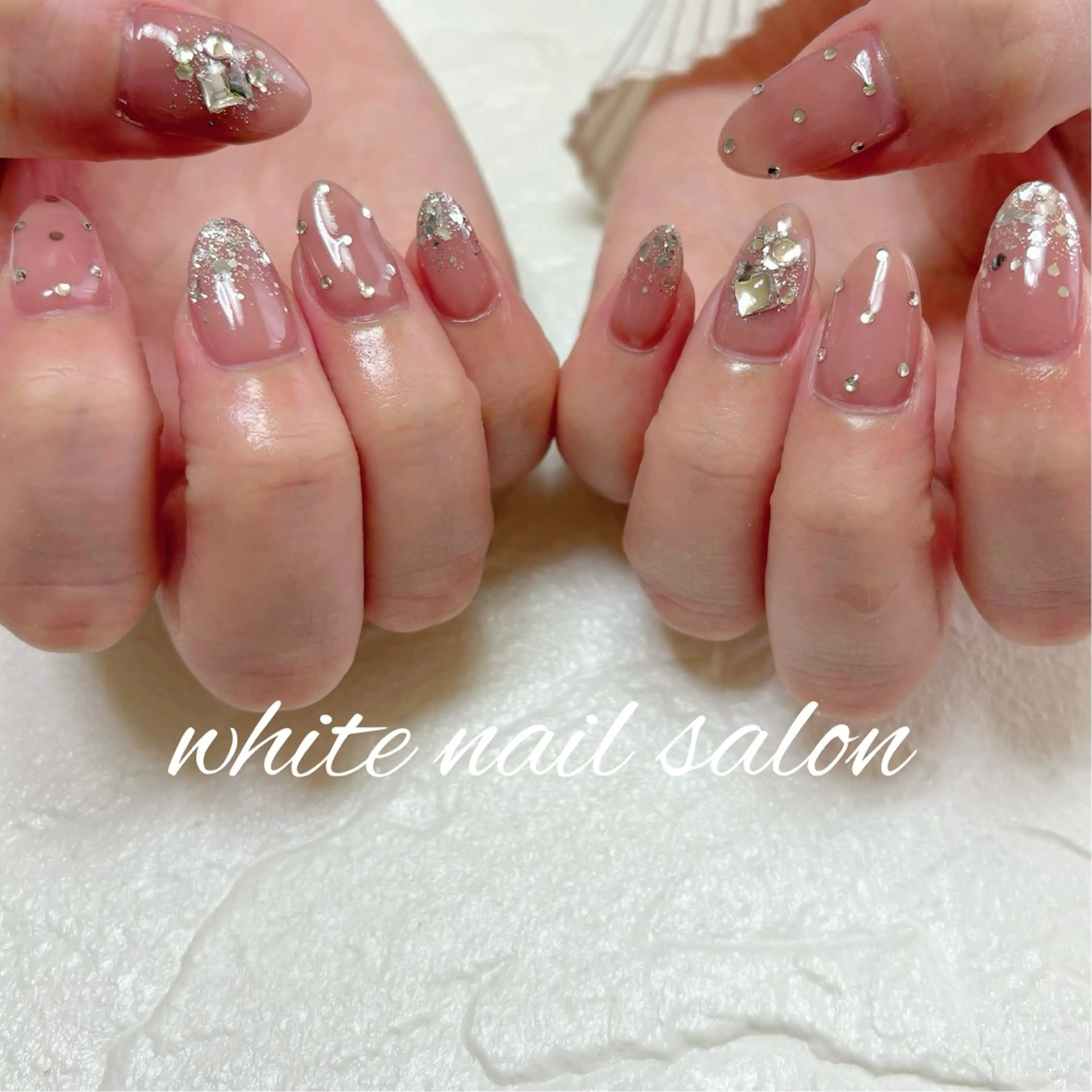 ネイル 持ち込み ホワイト ハンドネイル white nail salonのネイルデザイン