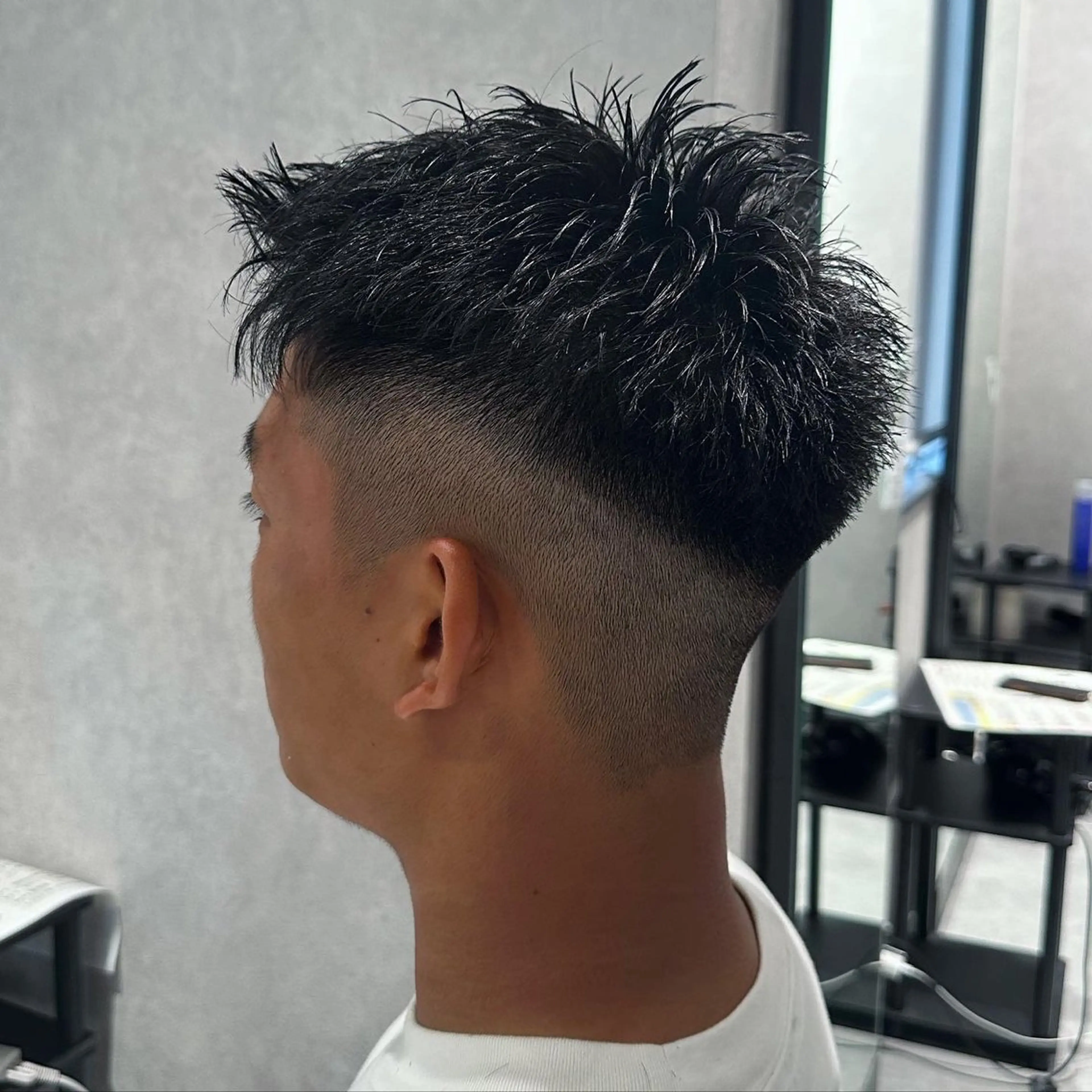 ショート パーマ ヘアアレンジ メンズ NEXT NEO所属・メンズヘア静岡 ✂︎Ryuheiのヘアスタイル