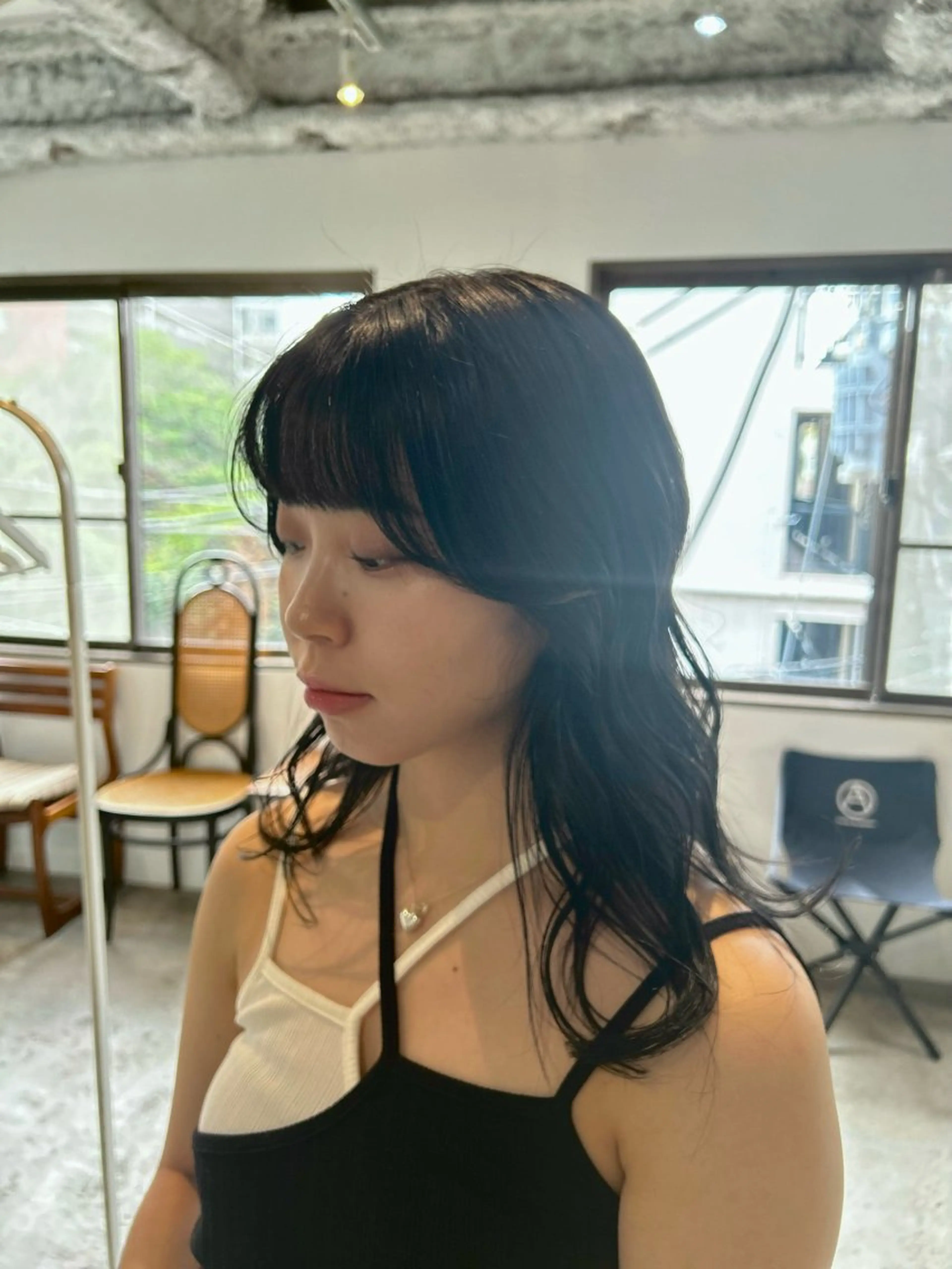 セミロング カラー ヘアアレンジ ヘアカラー 🎀suzuna 透明感colorのヘアスタイル