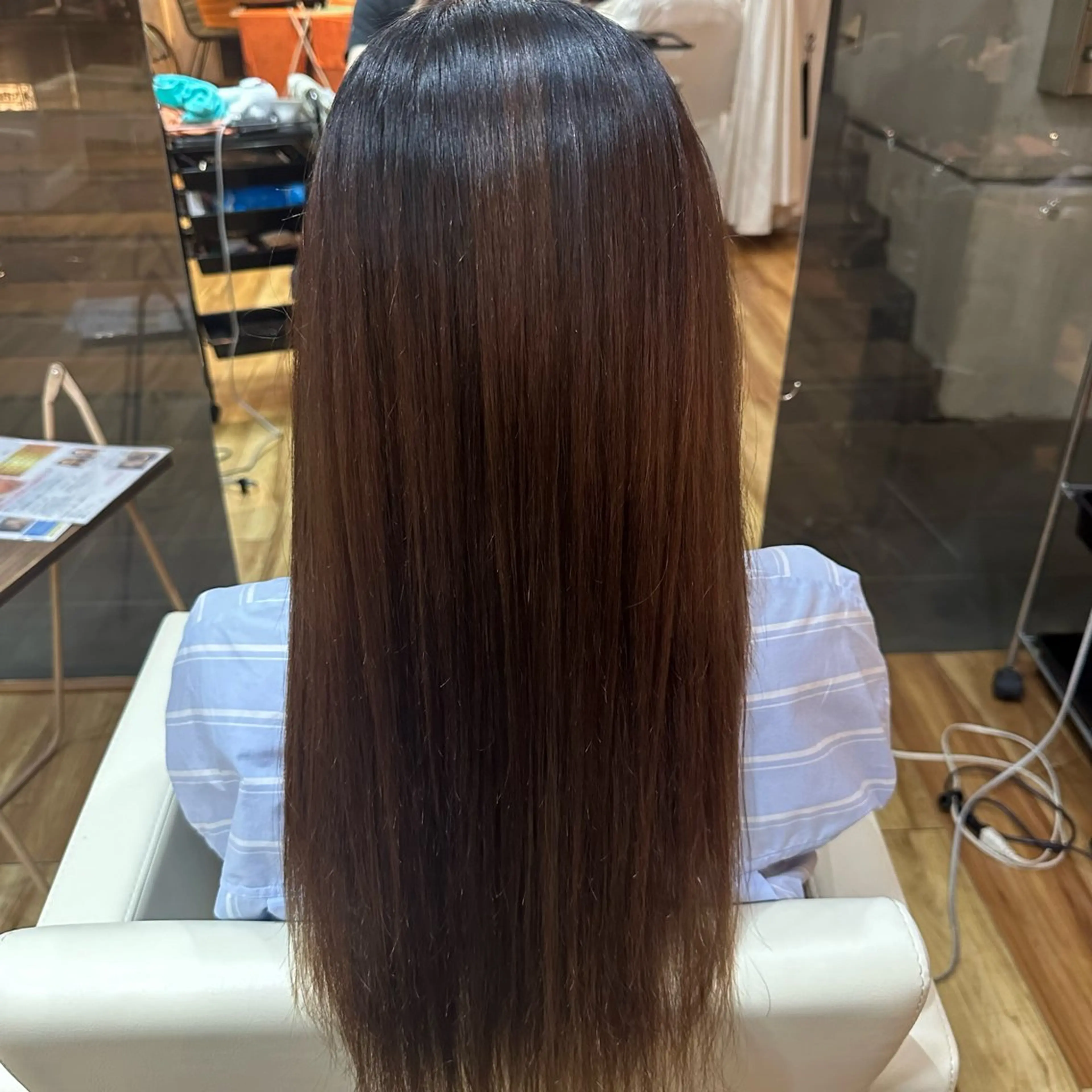 ロング 縮毛矯正 大原 正寛のヘアスタイル