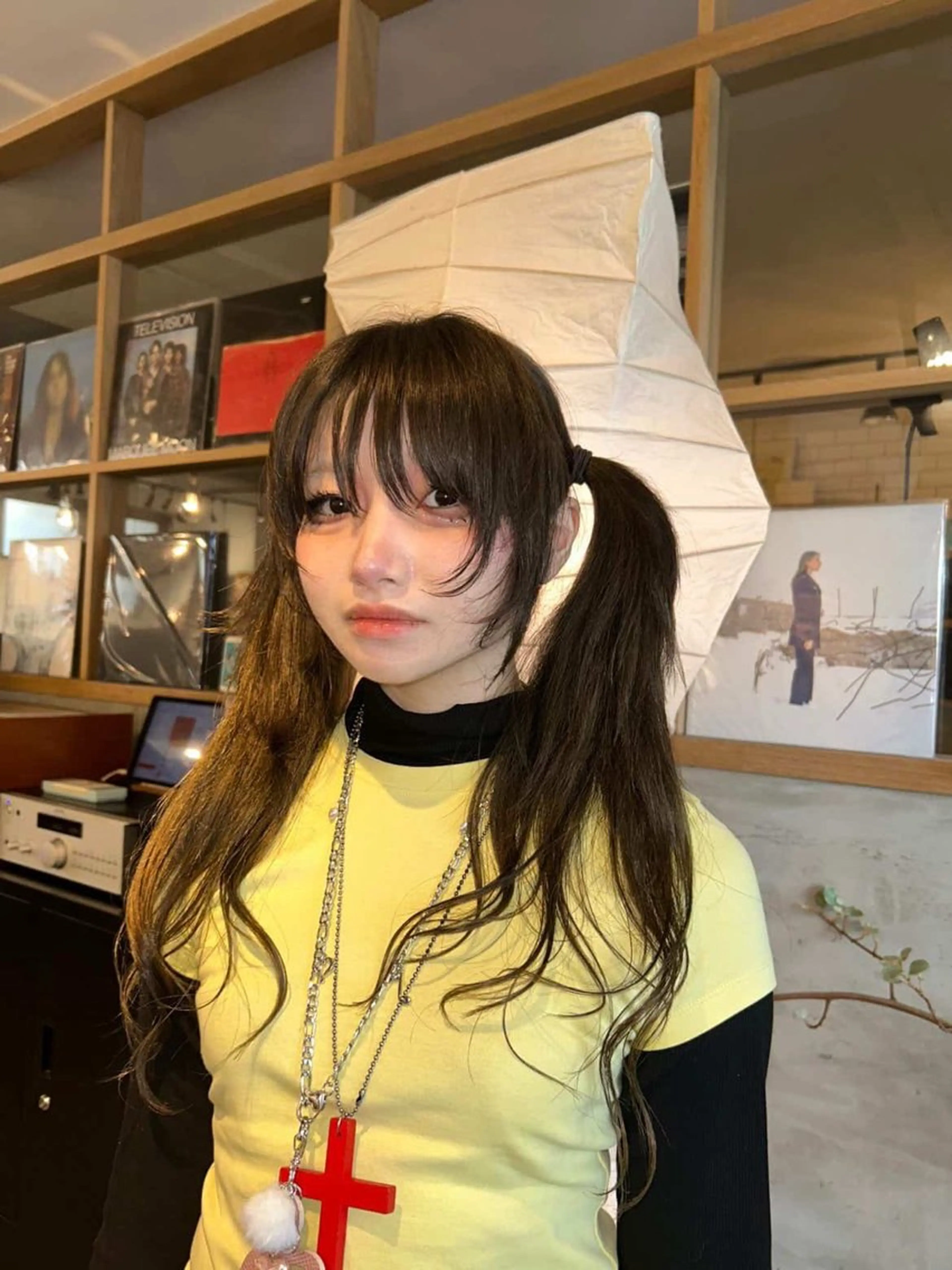 カラー ブリーチ ブラウンカラー オリーブブラウン ヘアカラー ⭐️植田瑠菜⭐️ カラー／縮毛矯正のヘアスタイル