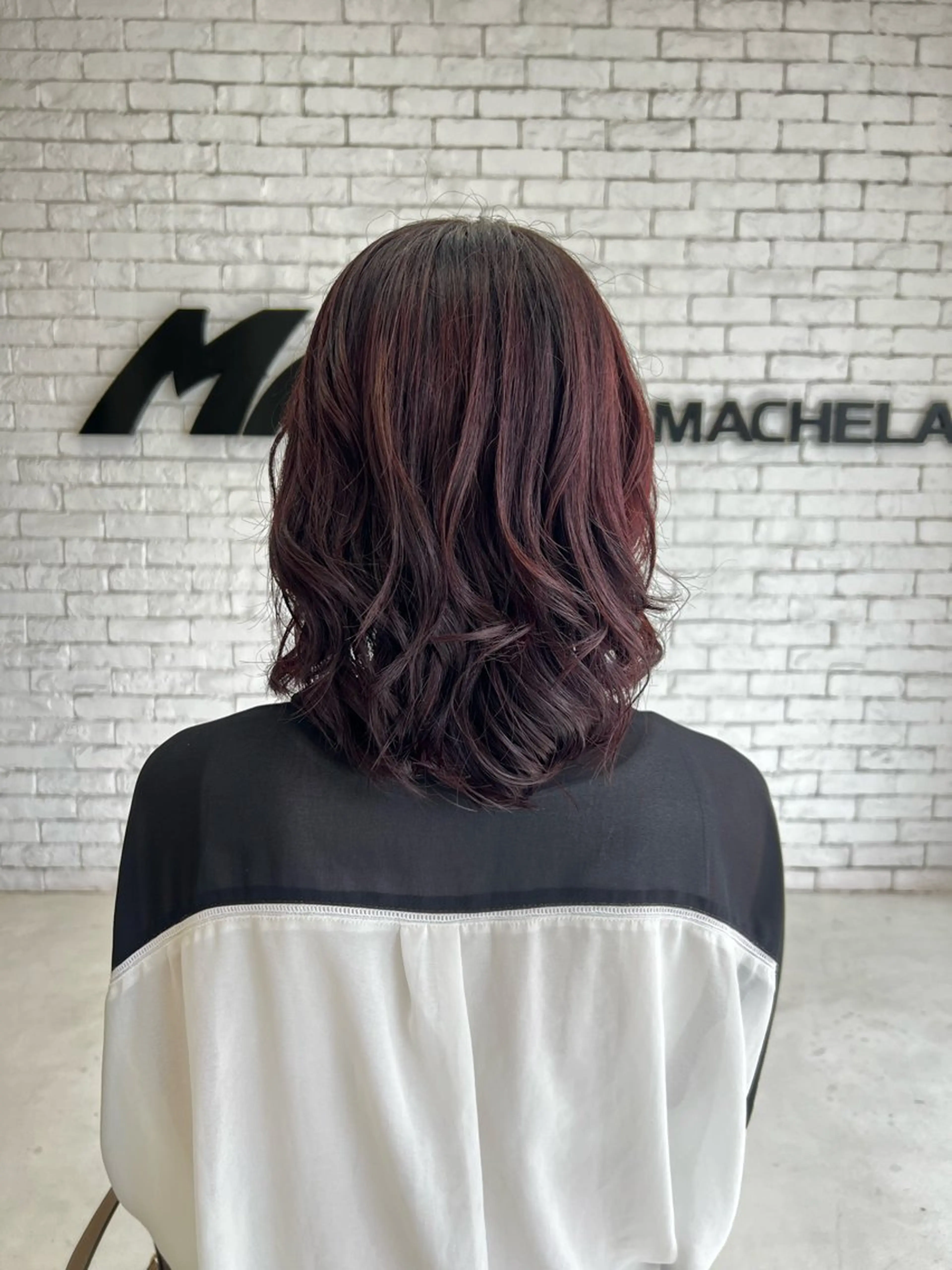 ミディアム MASHU Machela店所属・ほのか./大阪 透明感カラー/韓国風のヘアスタイル