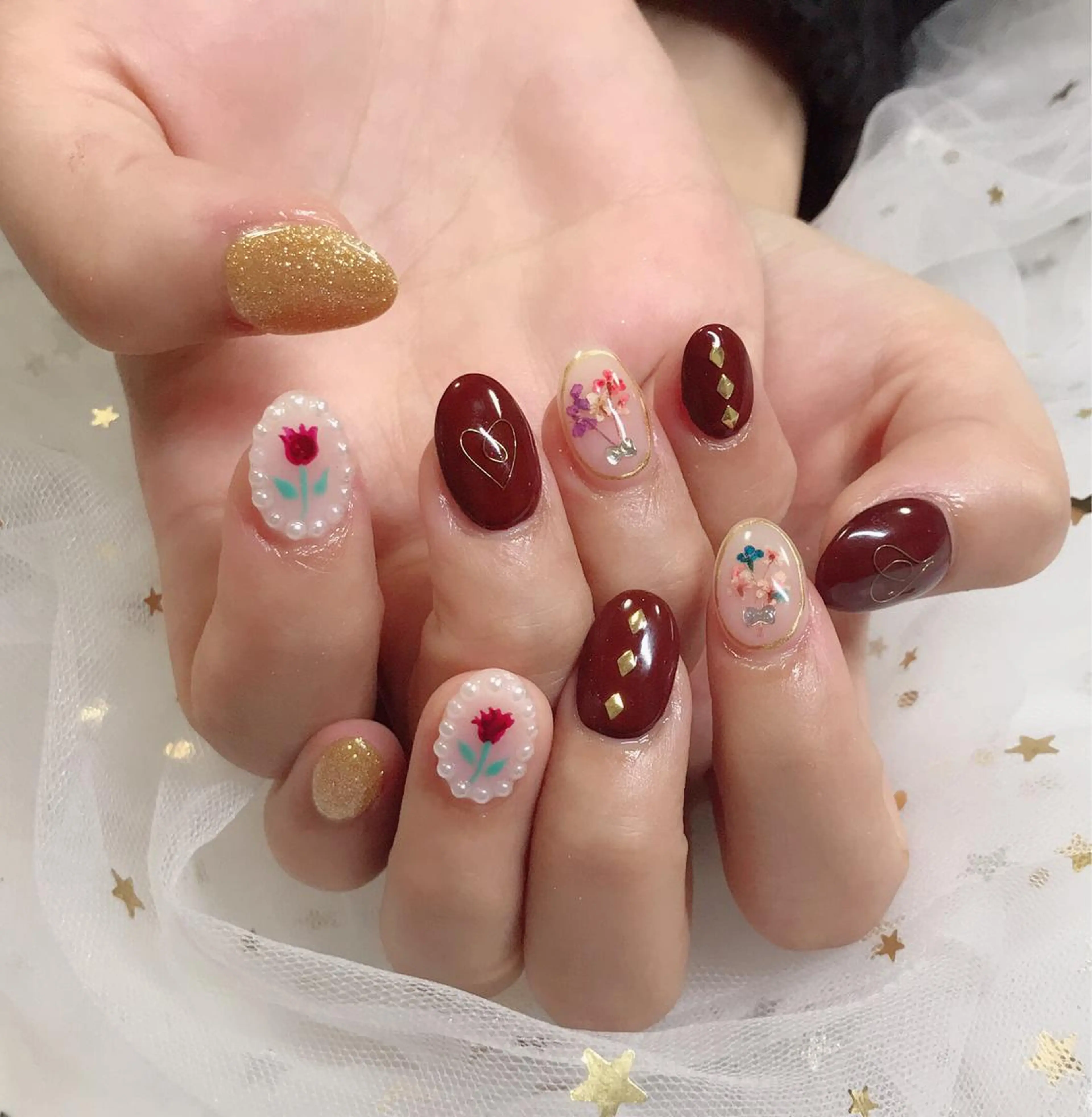カラー ネイル Q Free nailsのネイルデザイン