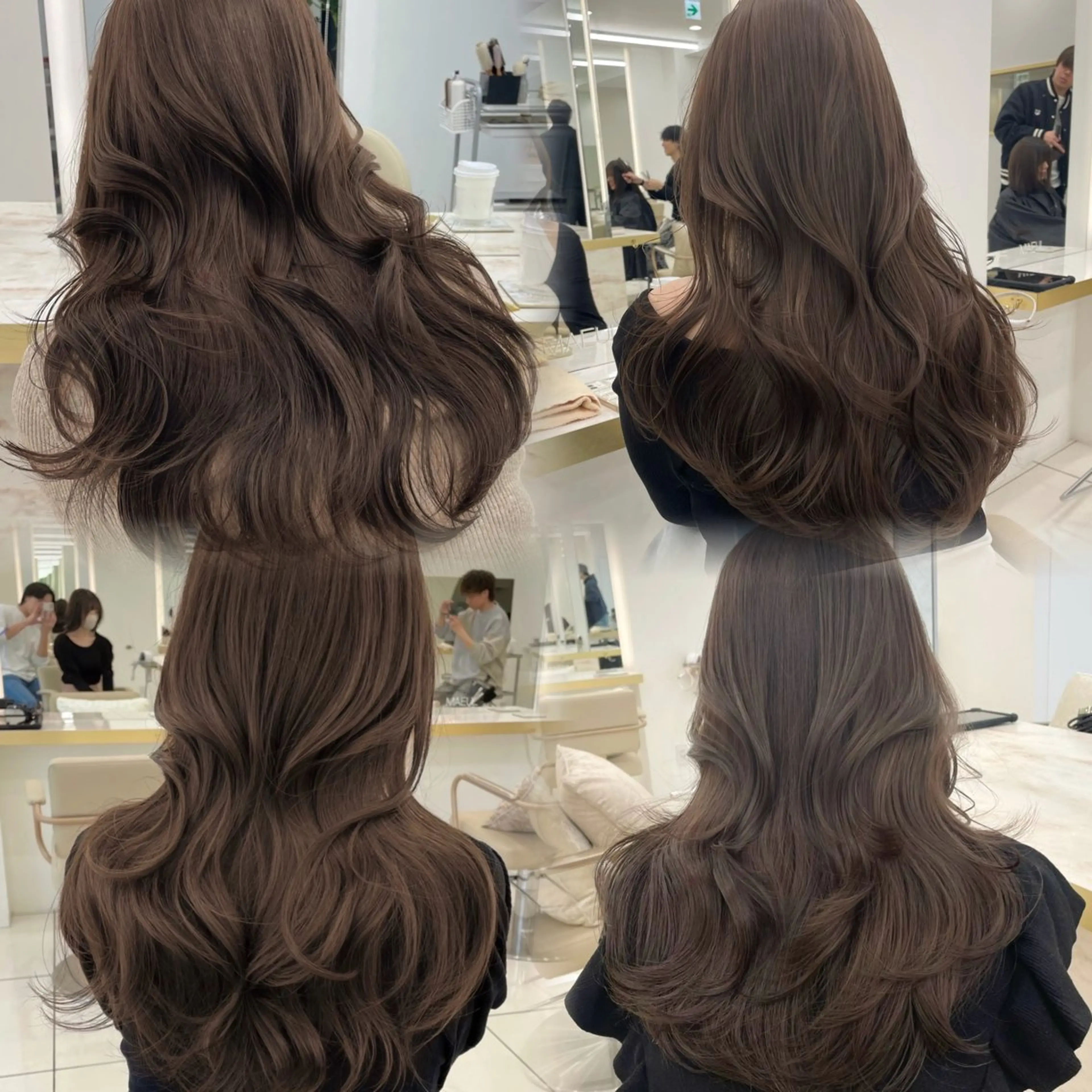 ロング カラー 韓国顔まわり/前髪 /レイヤー/いつきのヘアスタイル