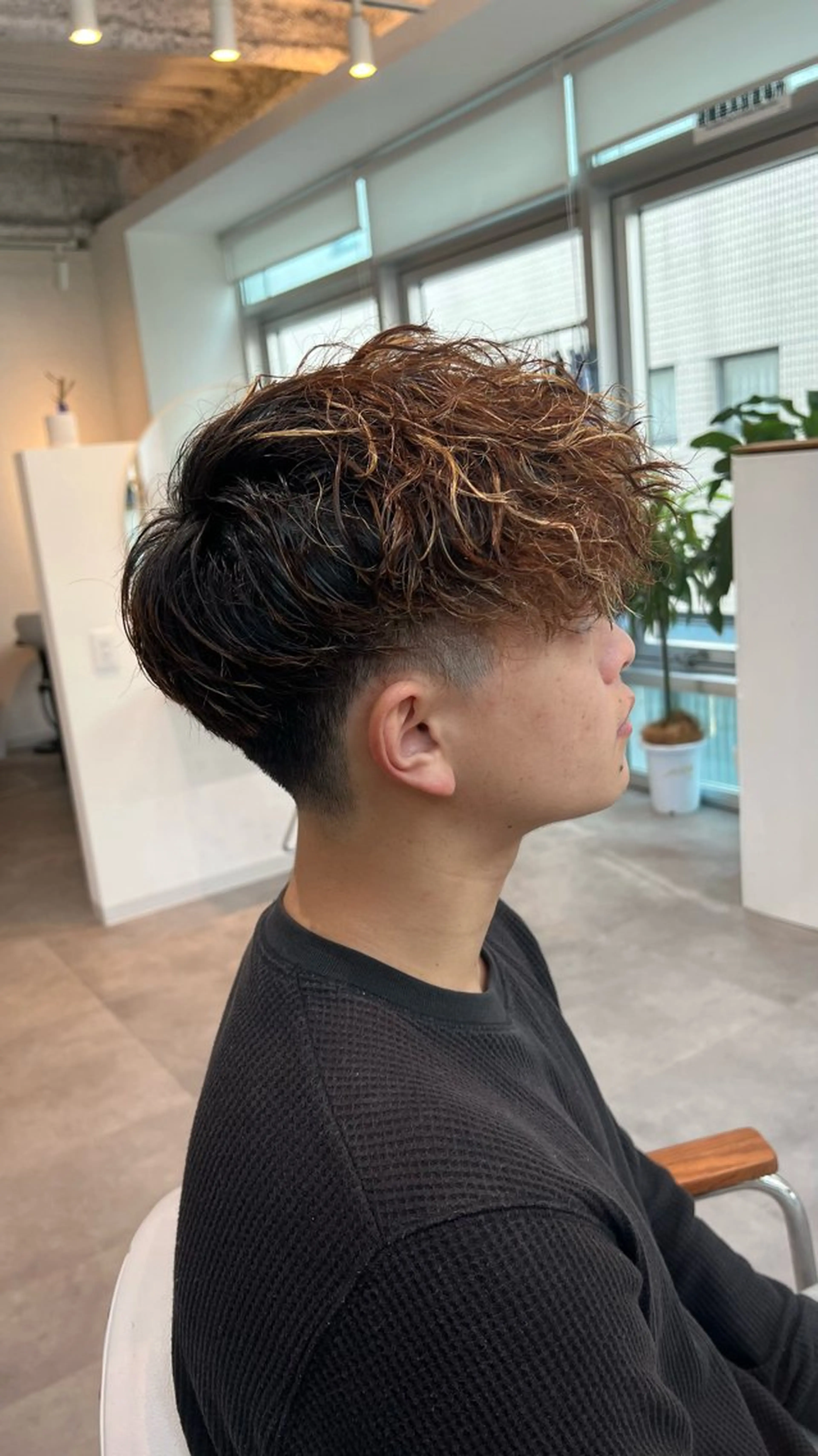 カラー メンズ カット パーマ tomu/天神大名/ 透明感カラー🐴のヘアスタイル