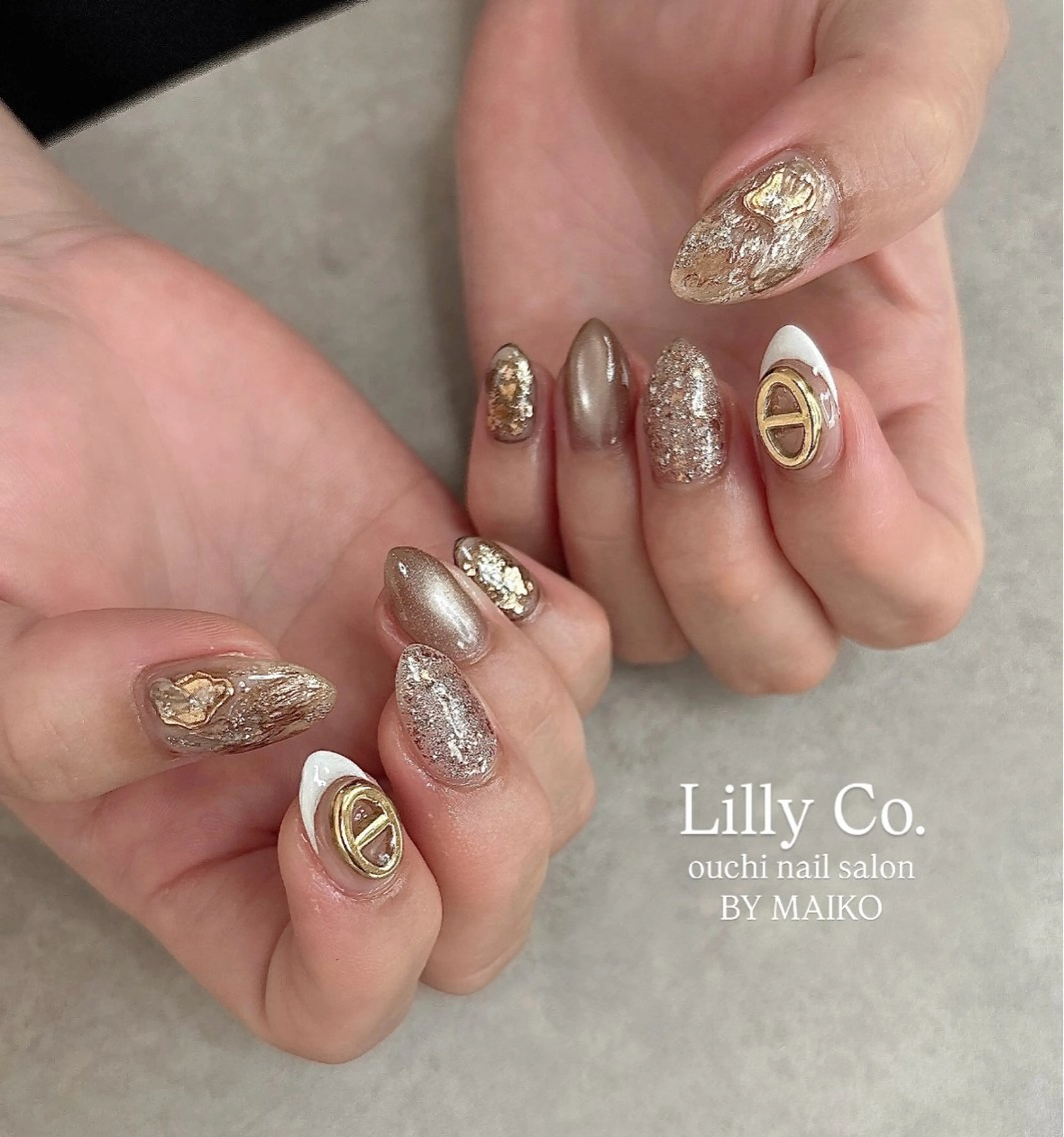 ネイル ニュアンスネイル ハンドネイル ハンドケア Lilly Co.のネイルデザイン