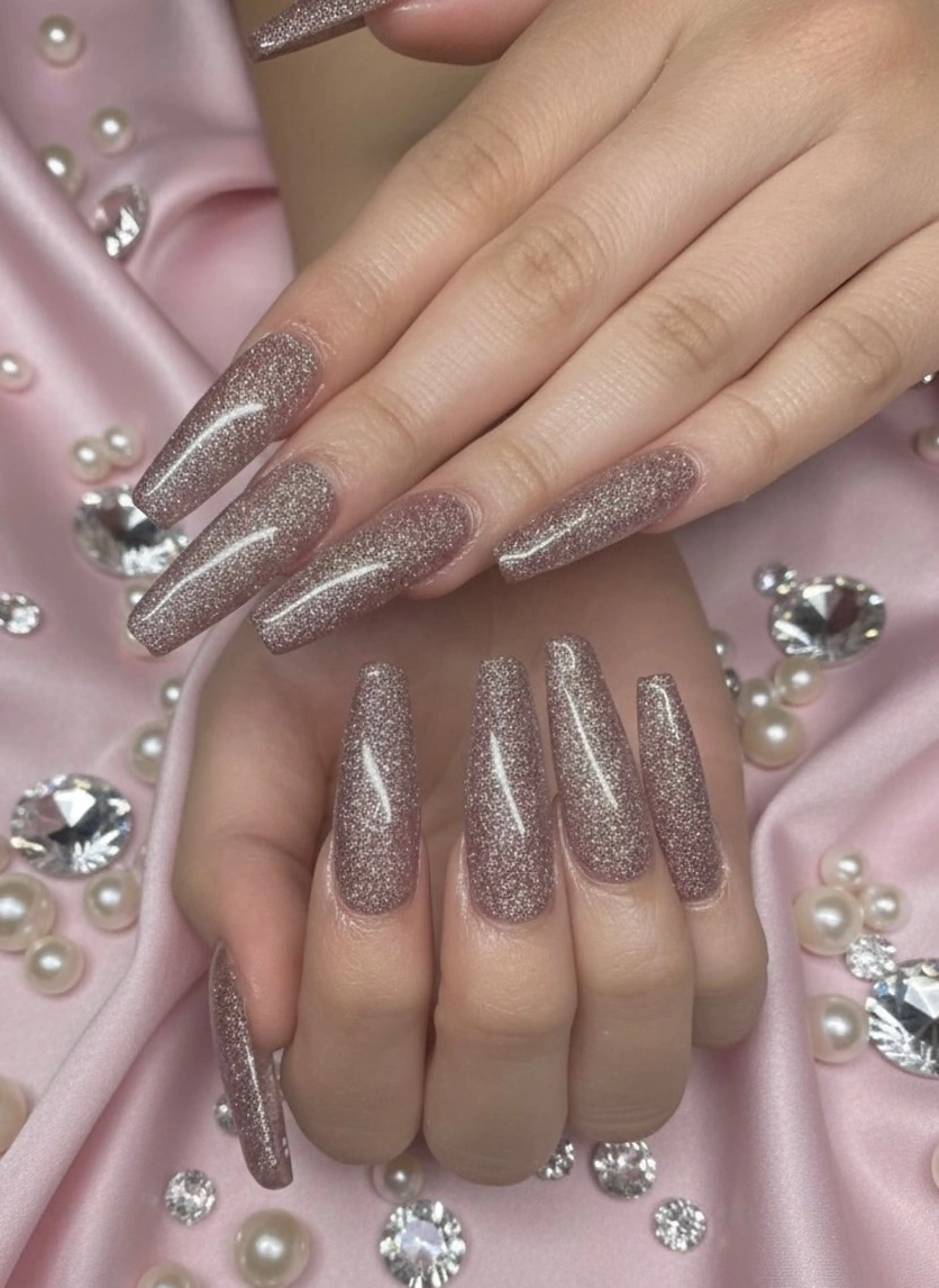 ネイル ピンク ハンドネイル 24時間営業 UNABOMBAのネイルデザイン