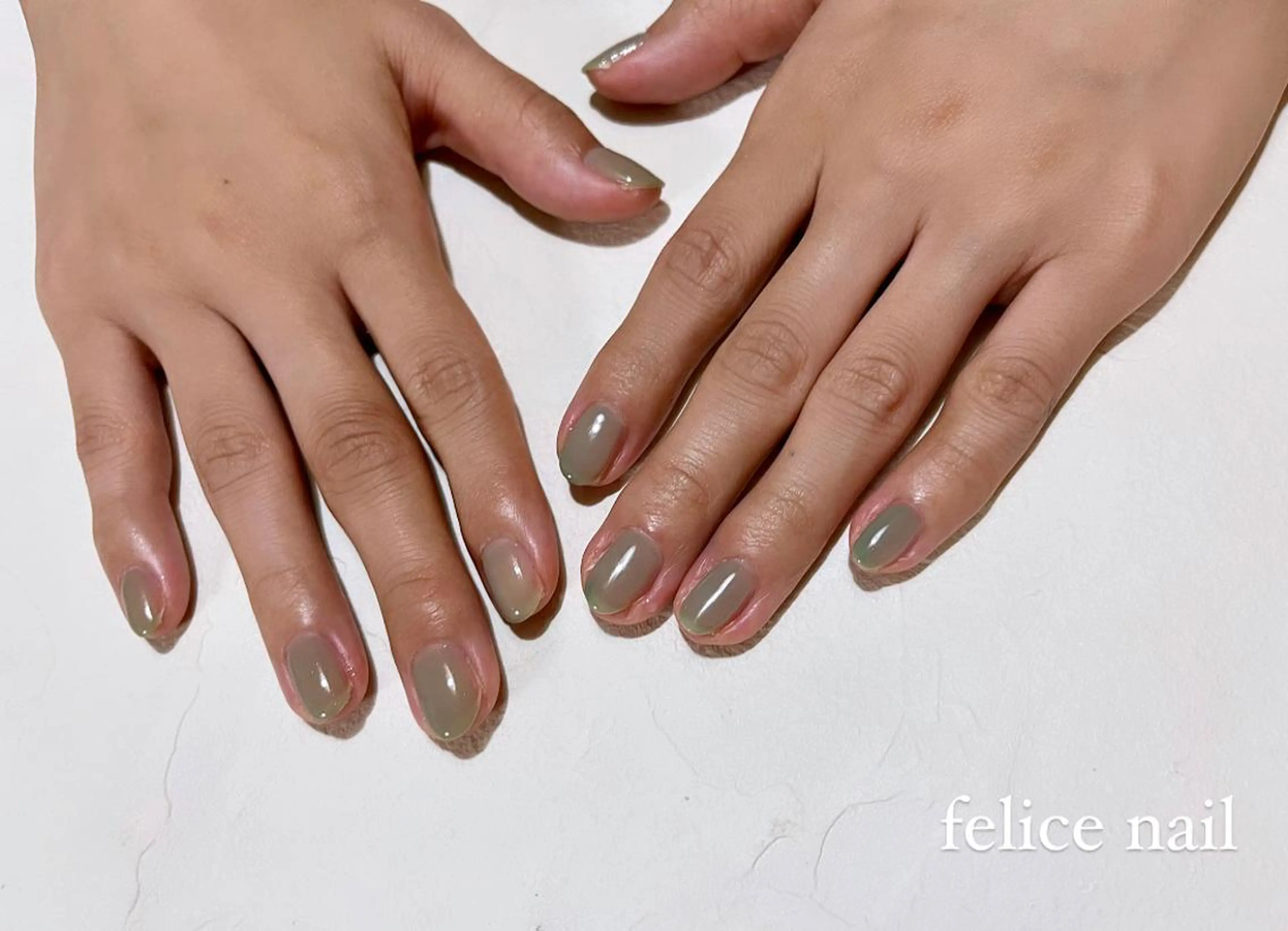 ネイル グリーン felice nailのネイルデザイン