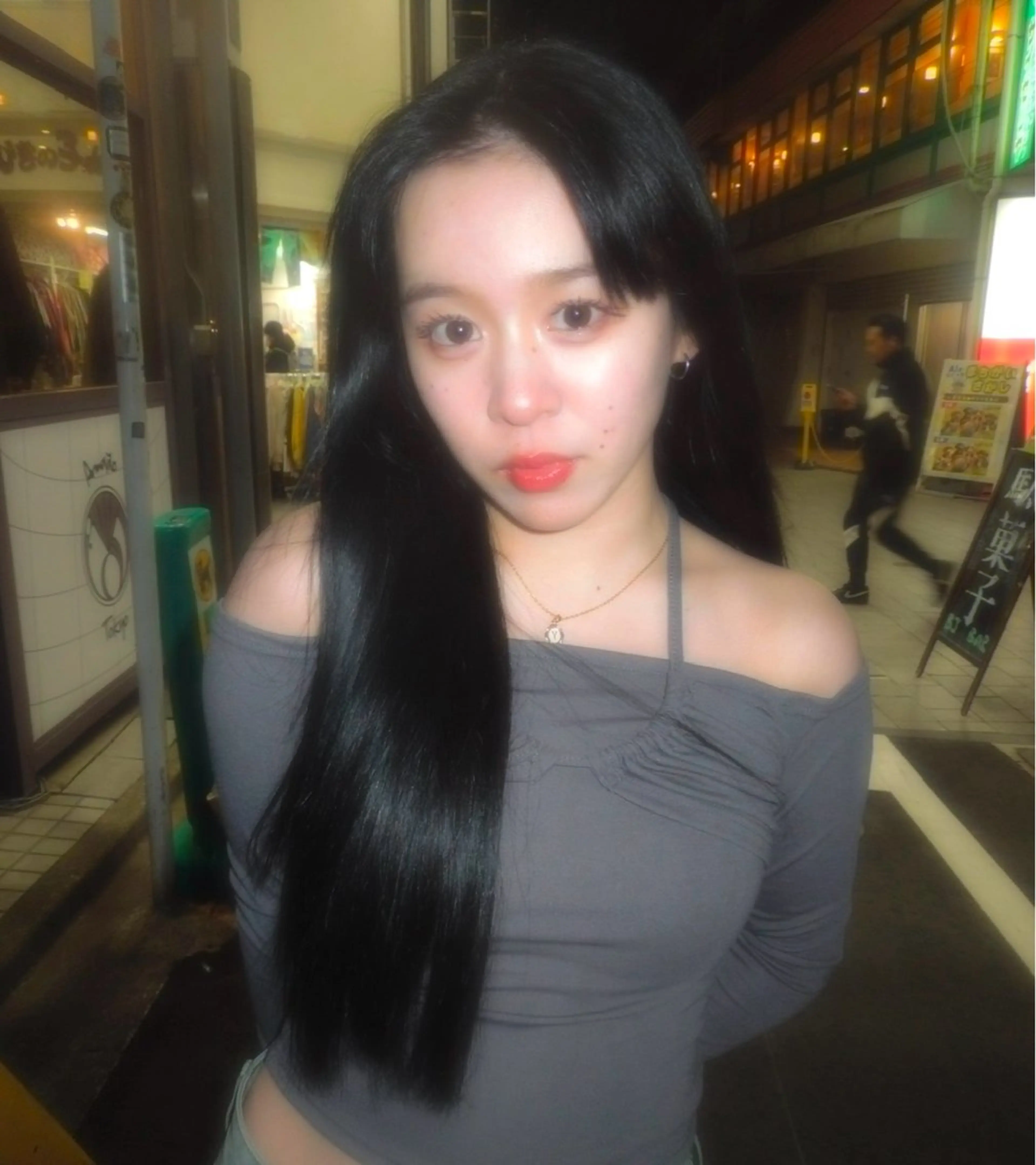 ロング カット 縮毛矯正 トリートメント タマキ/似合わせ カット/Wカラーのヘアスタイル