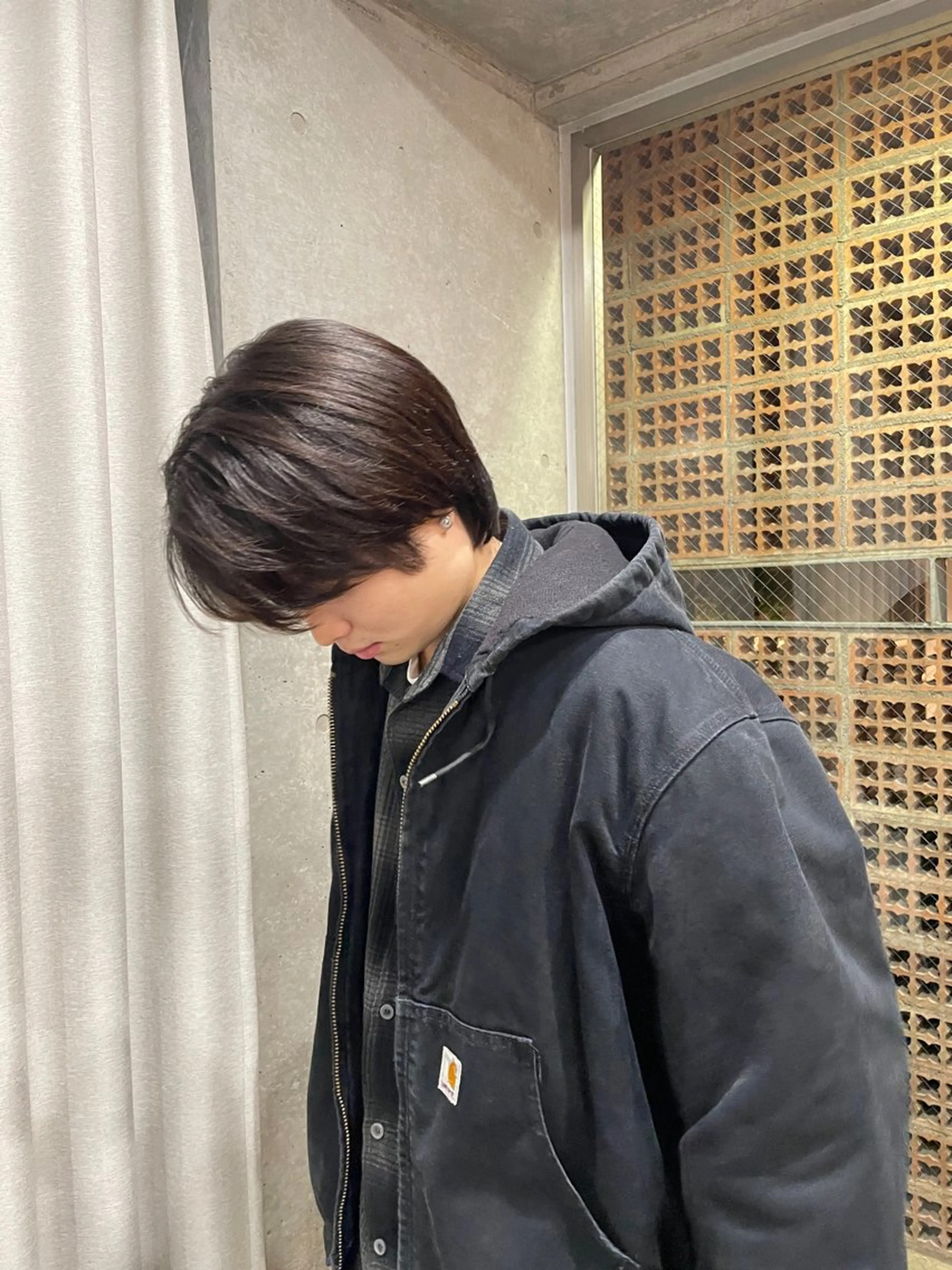 ショート カラー メンズ カット パーマ 表参道/髪質改善・ 透明感 colorのヘアスタイル