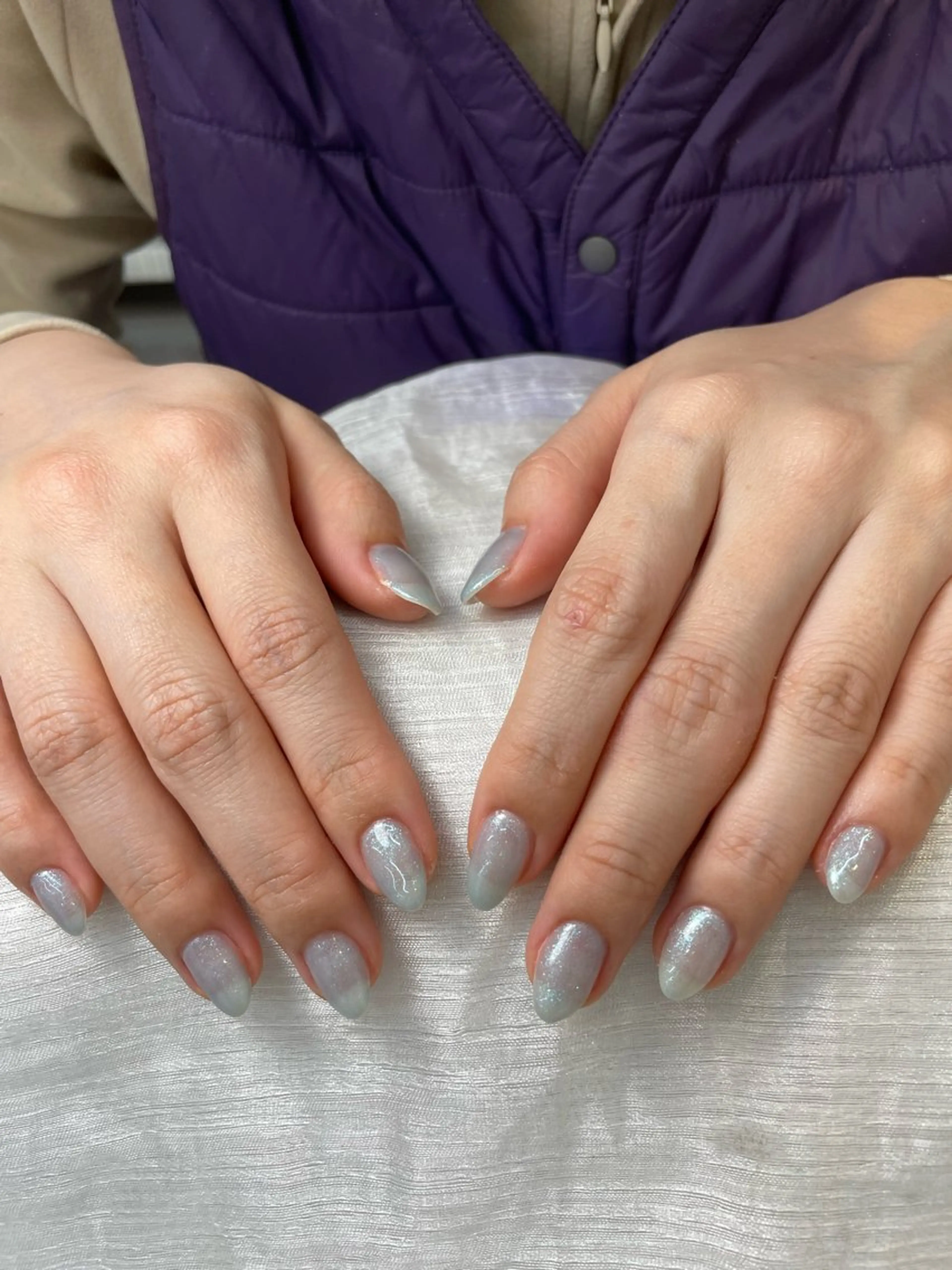 ネイル ラメ(グリッター) ワンカラーネイル えん 清水のネイルデザイン