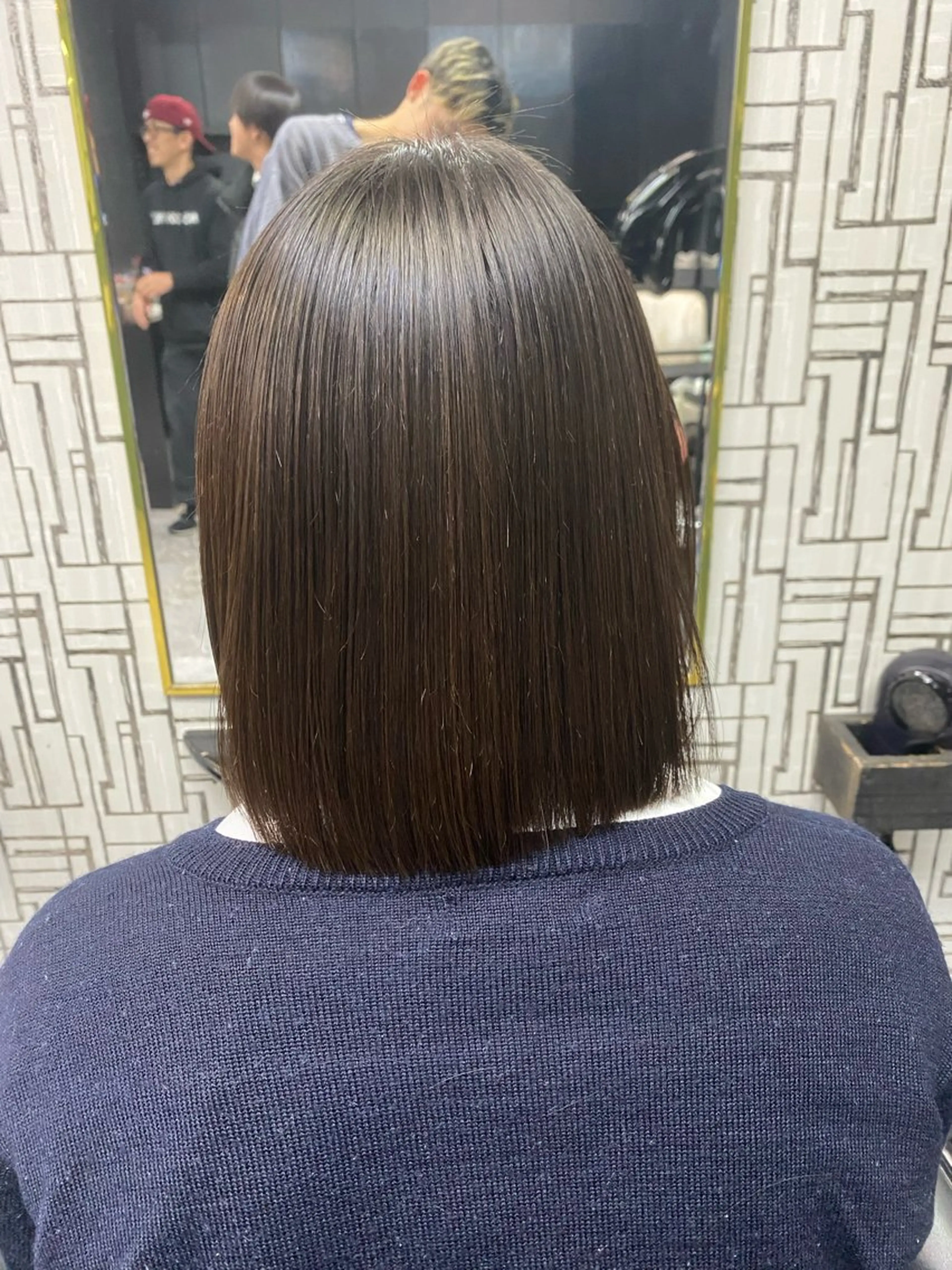 ミディアム 髪質改善 縮毛矯正 縮毛矯正 池田 亮雅のヘアスタイル