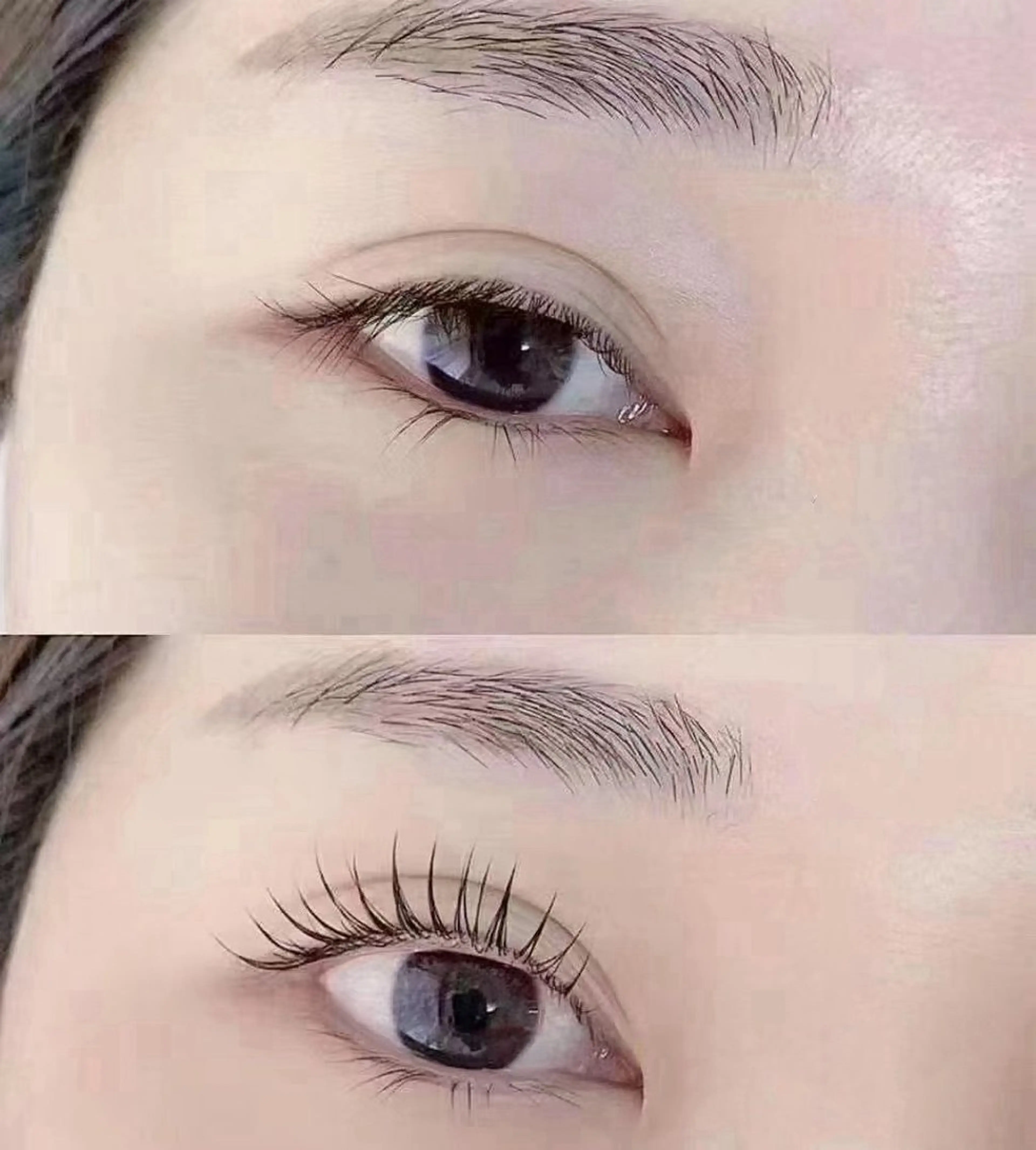 マツエク・マツパ バインドロック カラーマツエク フラットラッシュ ナチュラル パリジェンヌラッシュリフト YK• マツエクサロンのマツエク・マツパデザイン