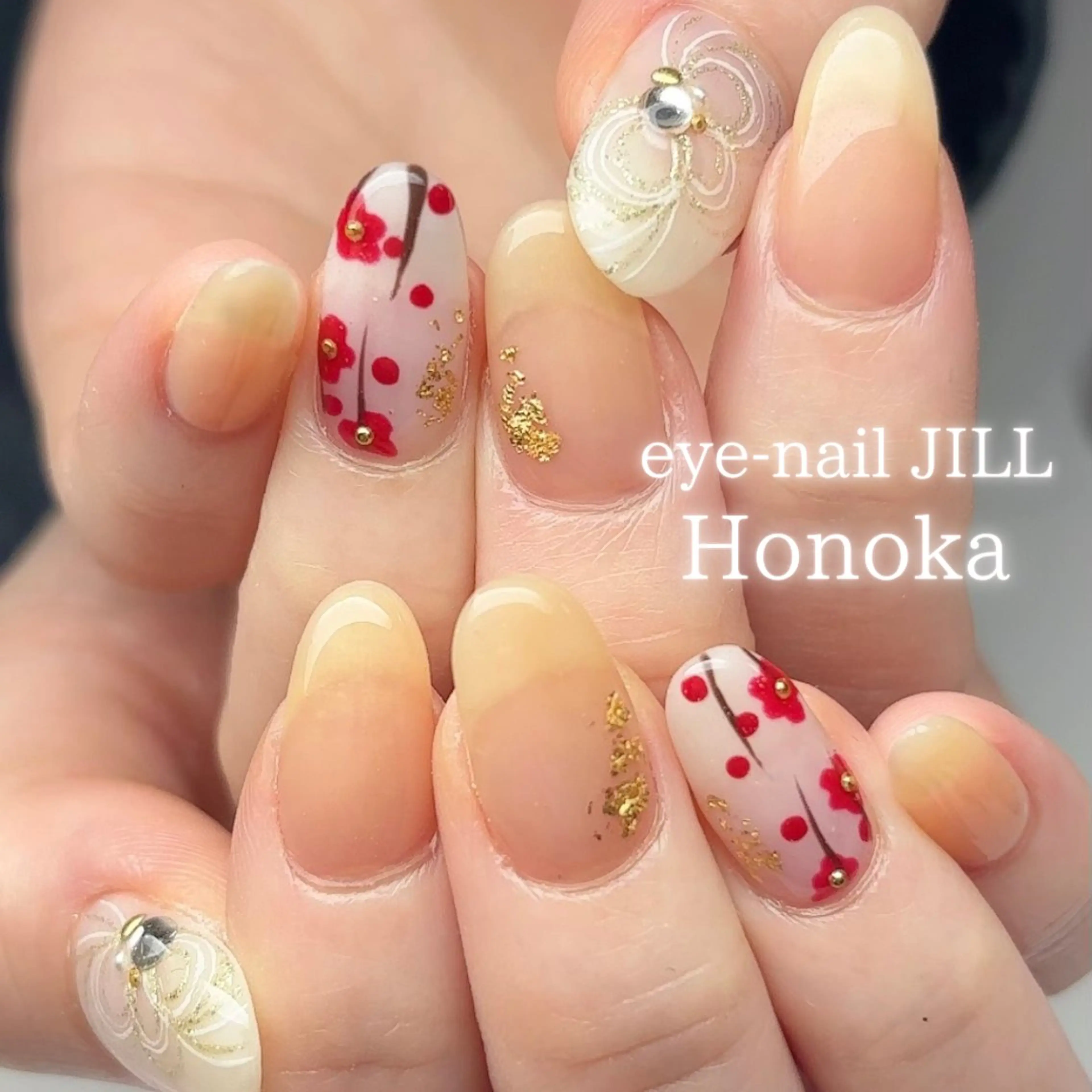 ネイル ブライダルネイル ハンドネイル JILL Honokaのネイルデザイン