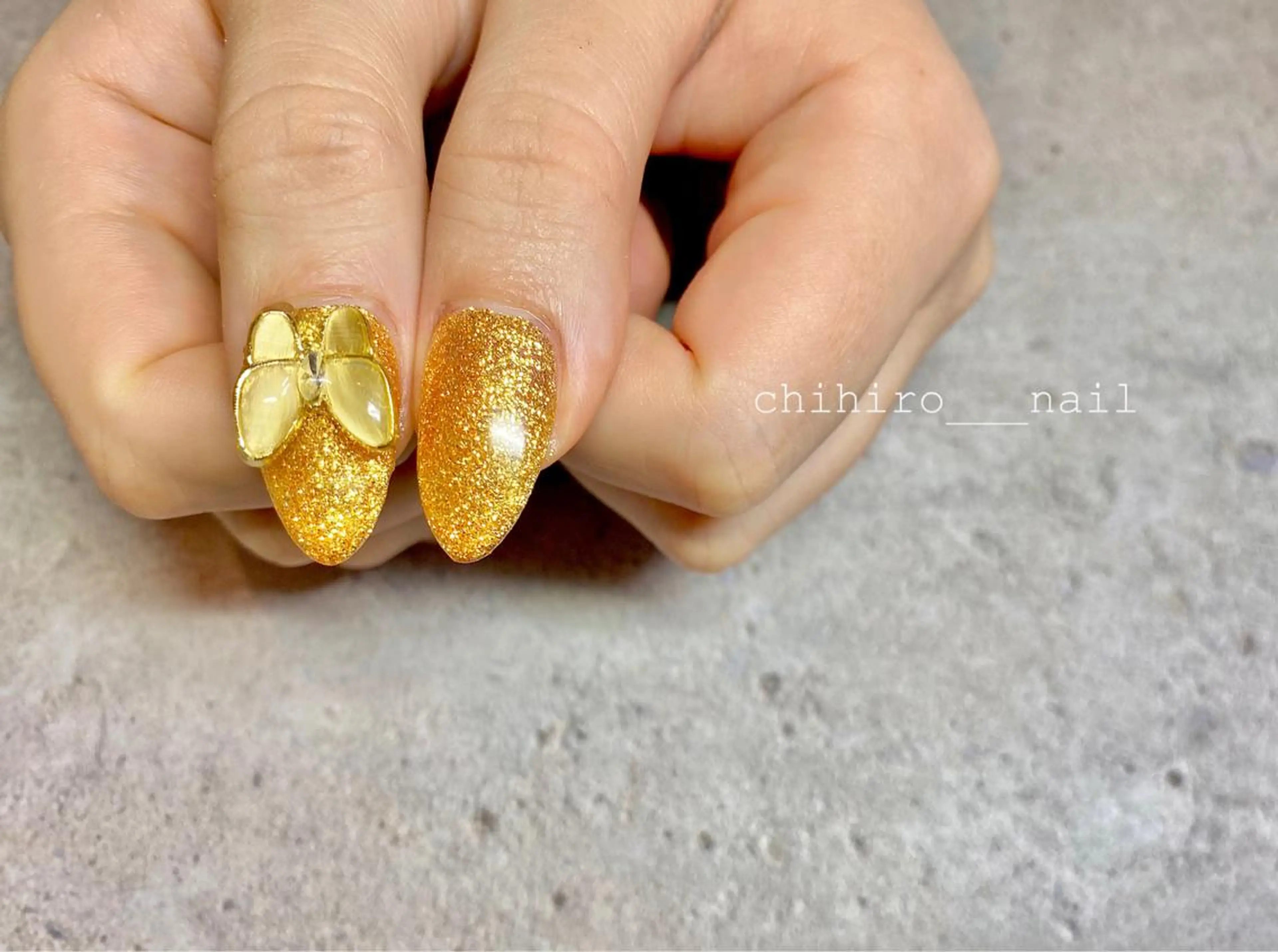 ロング カラー ネイル アートネイル フレンチネイル ジェルネイル 氷ネイル・うるうるネイル ラメ(グリッター) ハンドネイル beauty salon ma'am所属・chihiro 小路ネイルのネイルデザイン