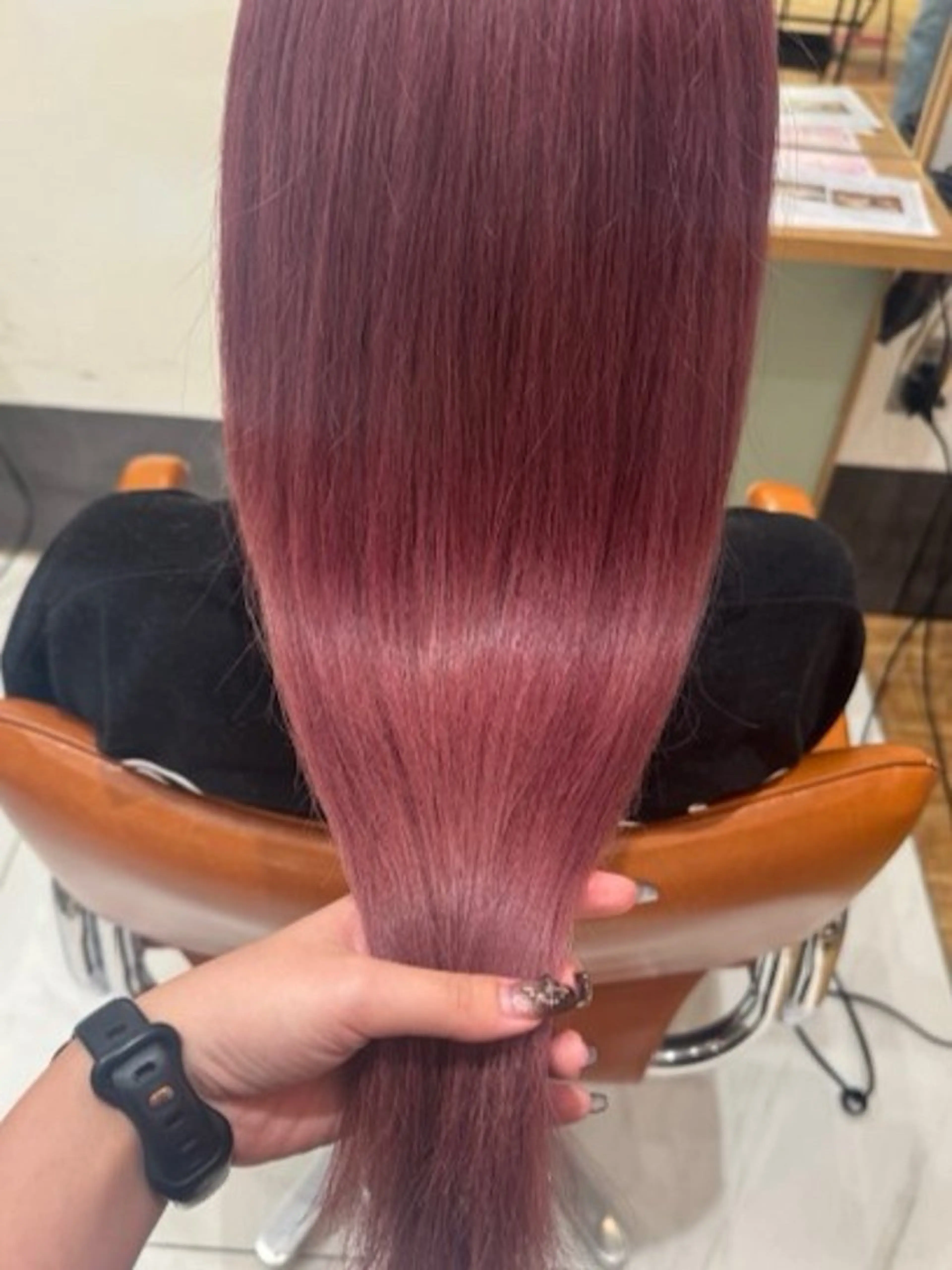 ロング ヘアカラー D’na所属・🎀暖色ガーリー/ ボブ/みさき🎀のヘアスタイル