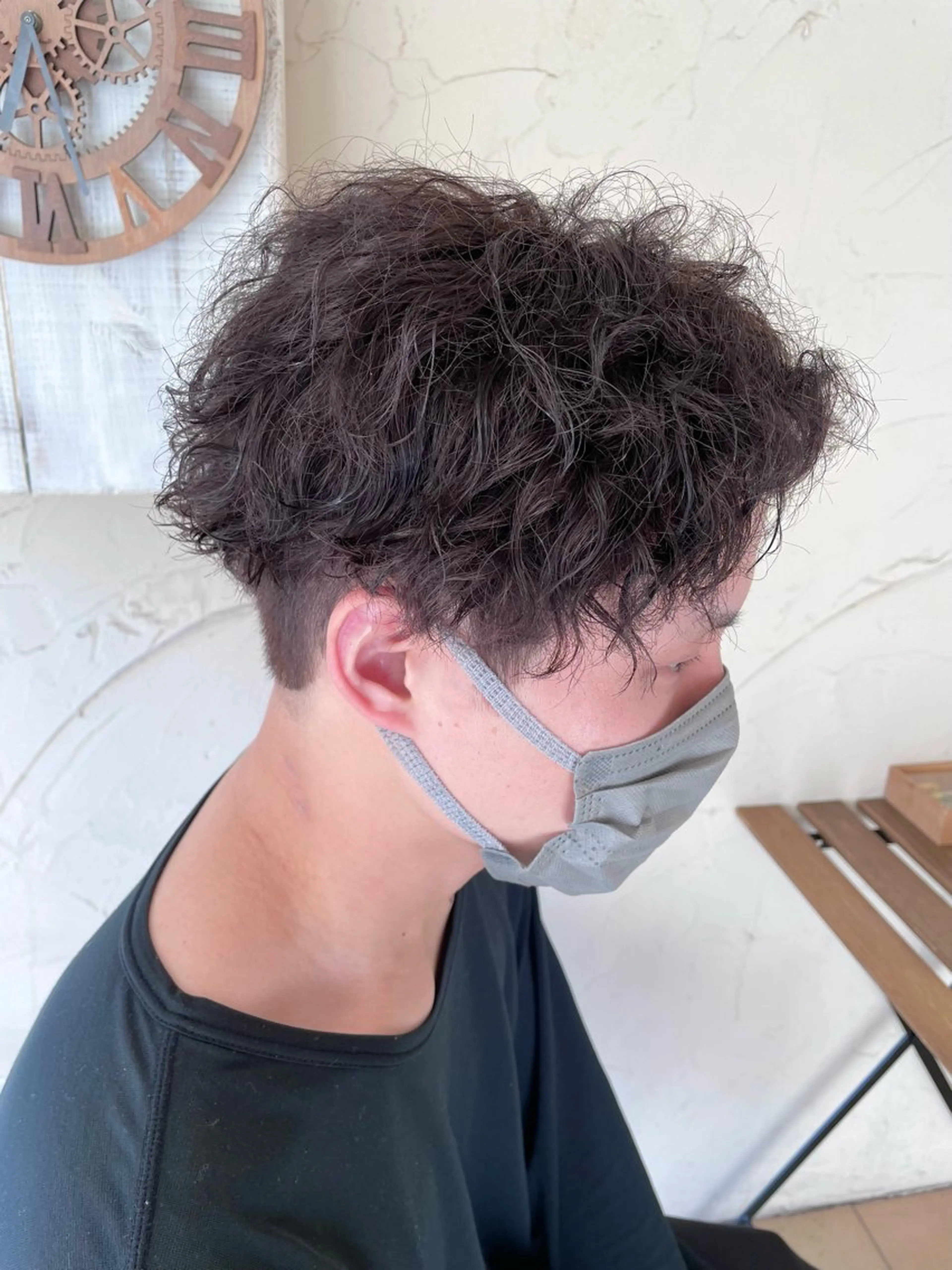 ショート カラー パーマ メンズ メンズパーマ ツイストスパイラルパーマ スパイラルパーマ カット ヘアカラー パーマ メンズ特化/パーマ指 名No.1/百瀬太郎のヘアスタイル