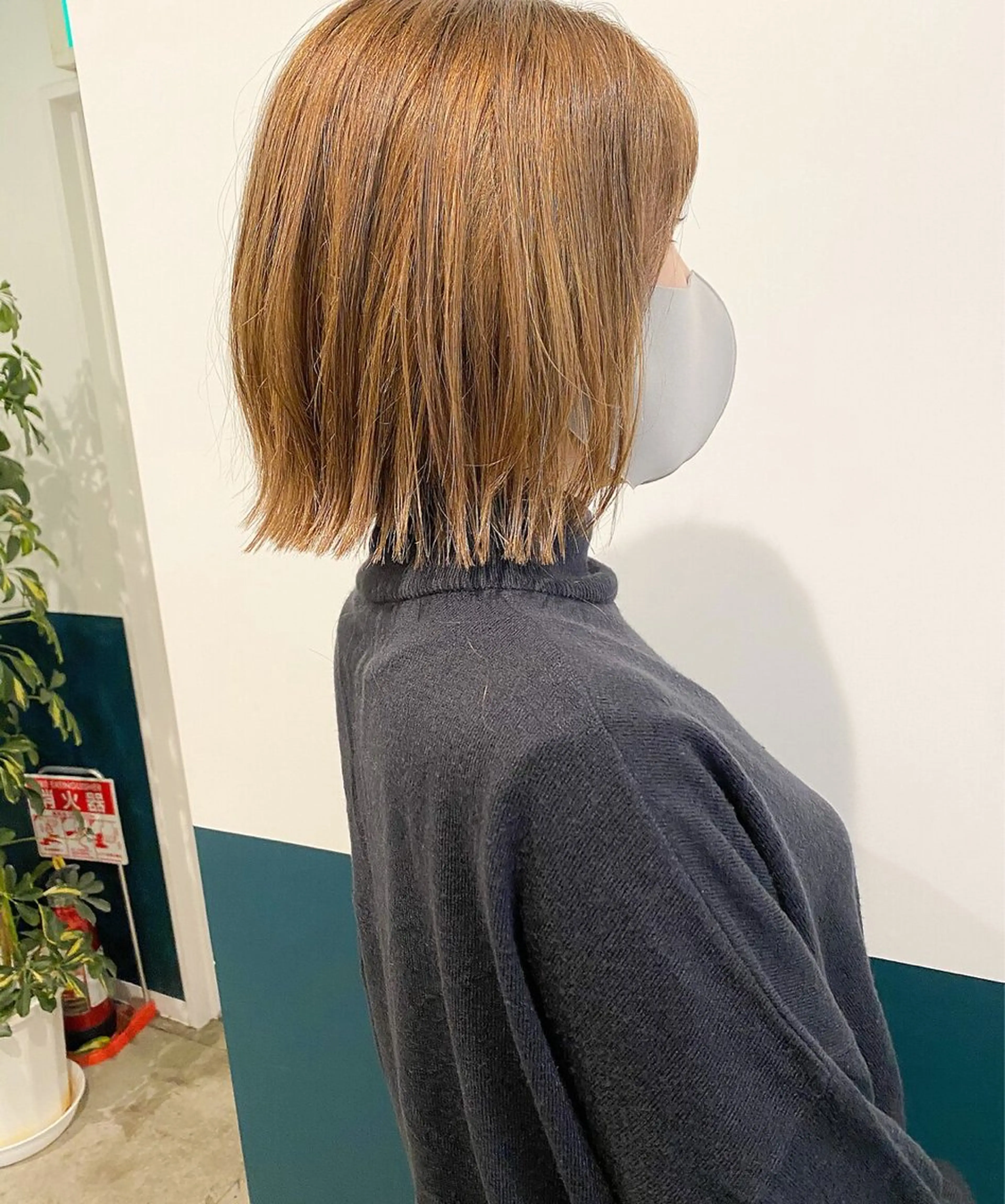 ミディアム 切りっぱなしボブ ボブ HIROSE 蘇我2号店のヘアスタイル