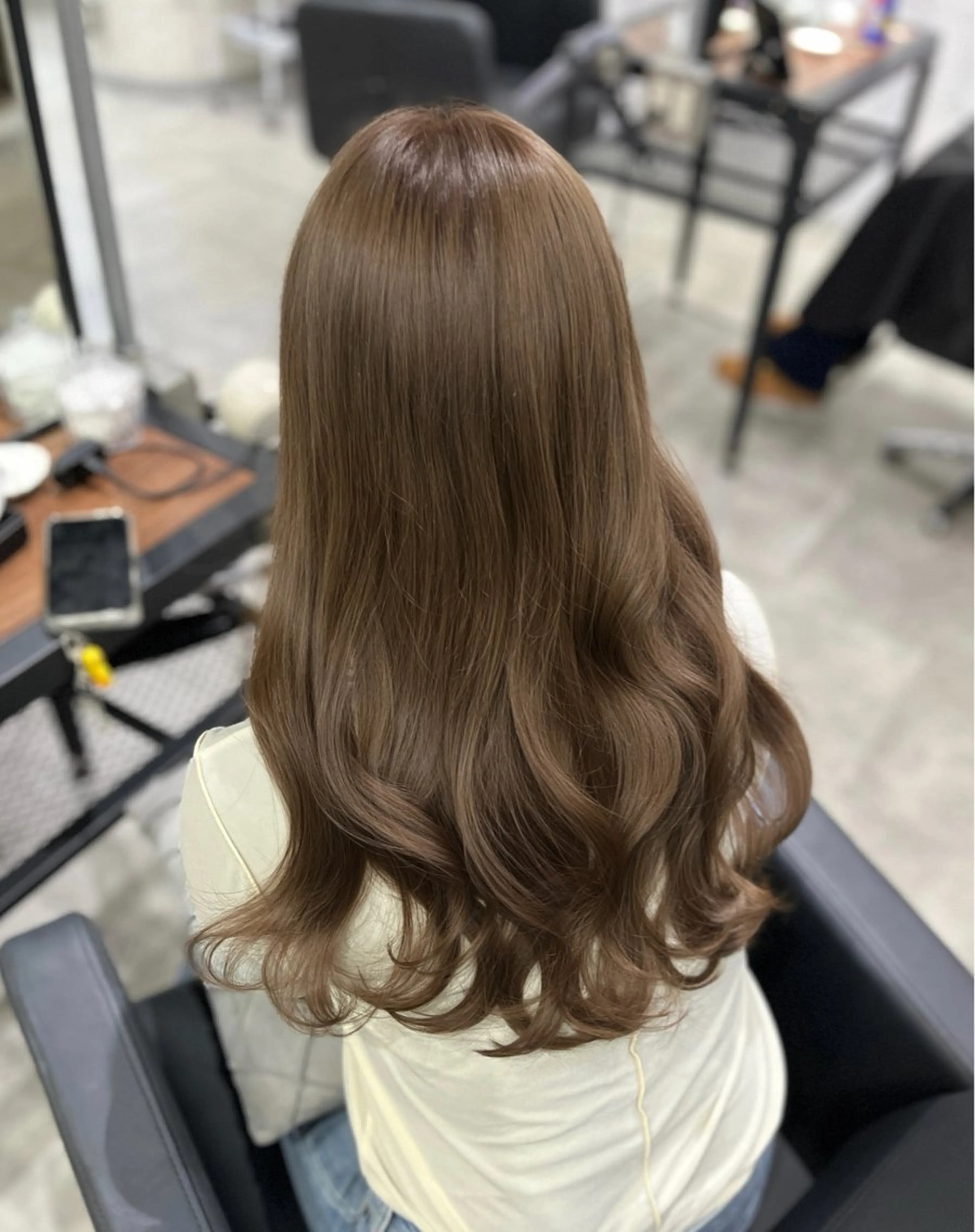 セミロング カット ヘアカラー Zina博多店 CHIHIRO🐄*のヘアスタイル