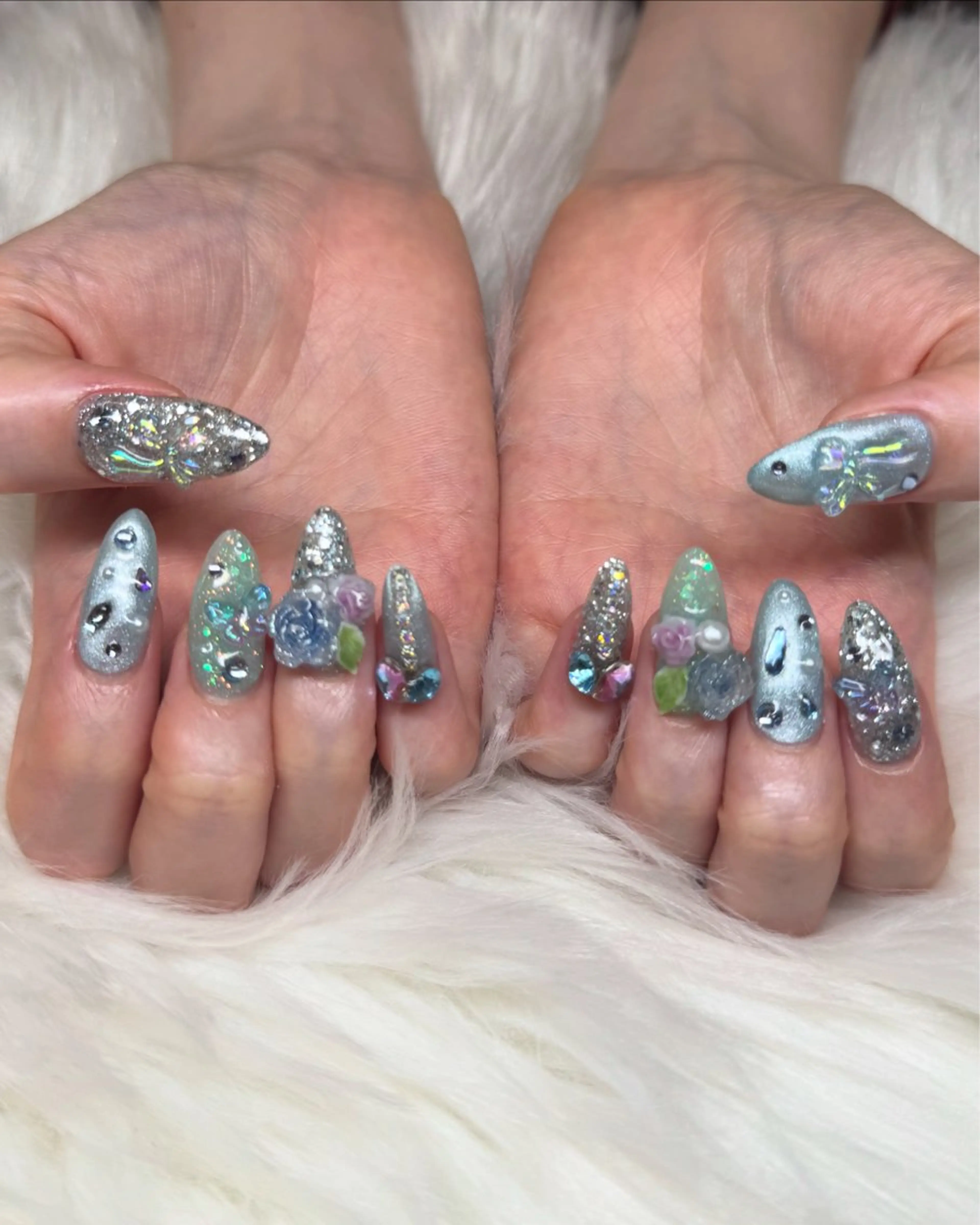 ネイル ジェルネイル ハンドネイル Nail salon LUCAS,K 《ネイルサロンルーカス》千葉中央 スカルプ所属・LUCAS 千葉 AOI💅🏾💕のネイルデザイン