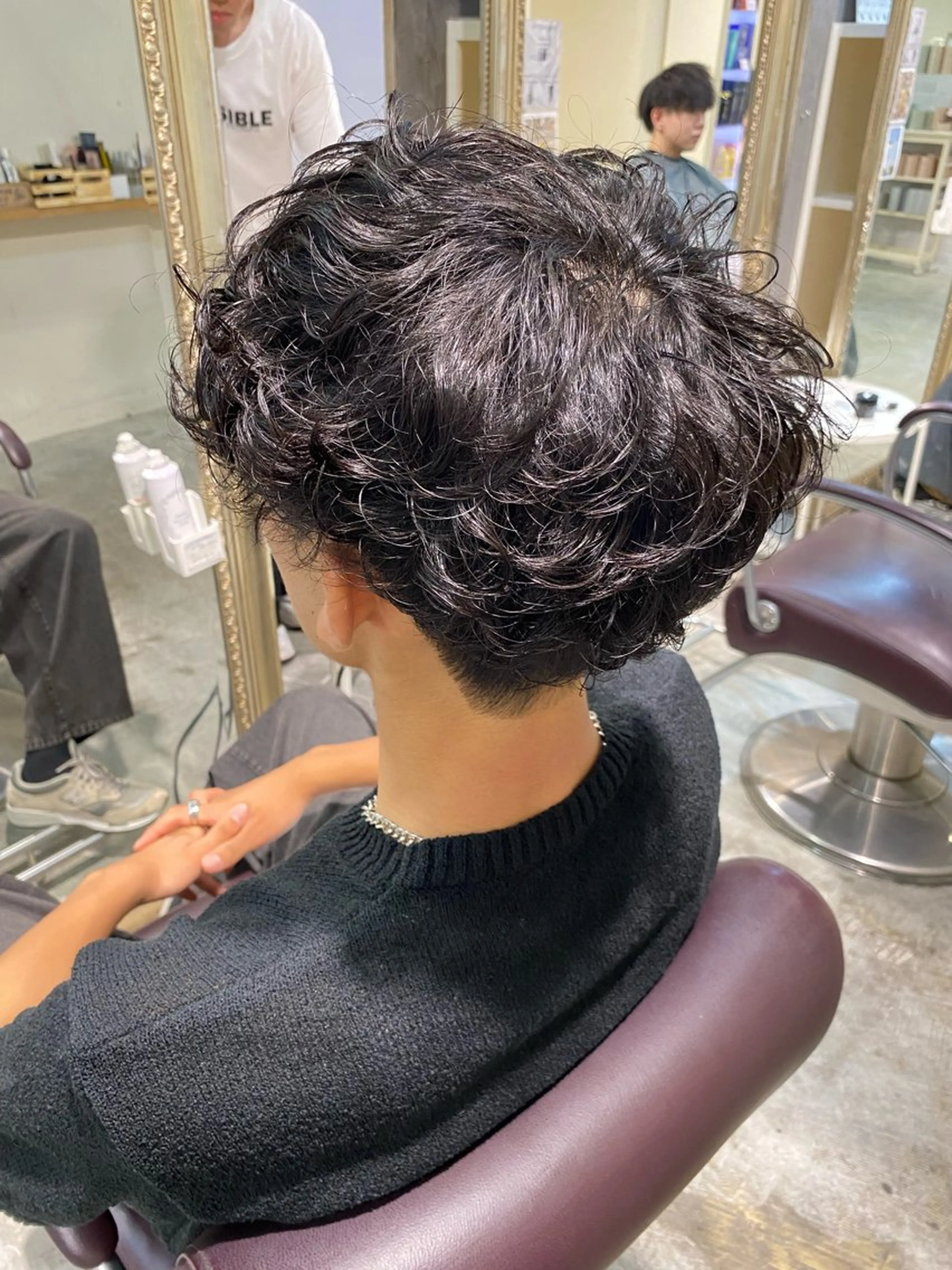 パーマ メンズ カット パーマ パーマ特化/フェザー パーマシャドウ/真生のヘアスタイル