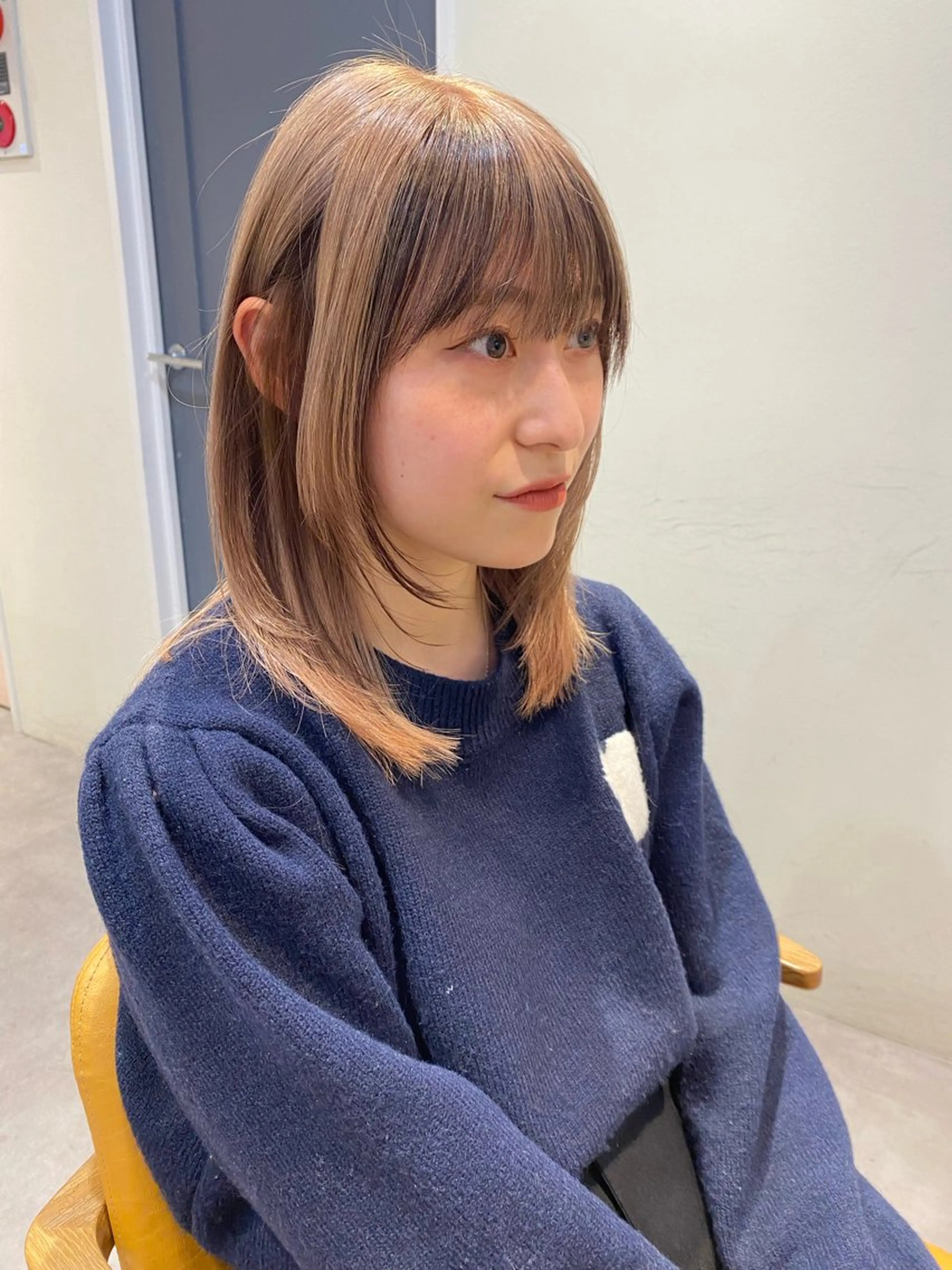 ミディアム カラー 当日予約大歓迎💗 依田瑞希のヘアスタイル