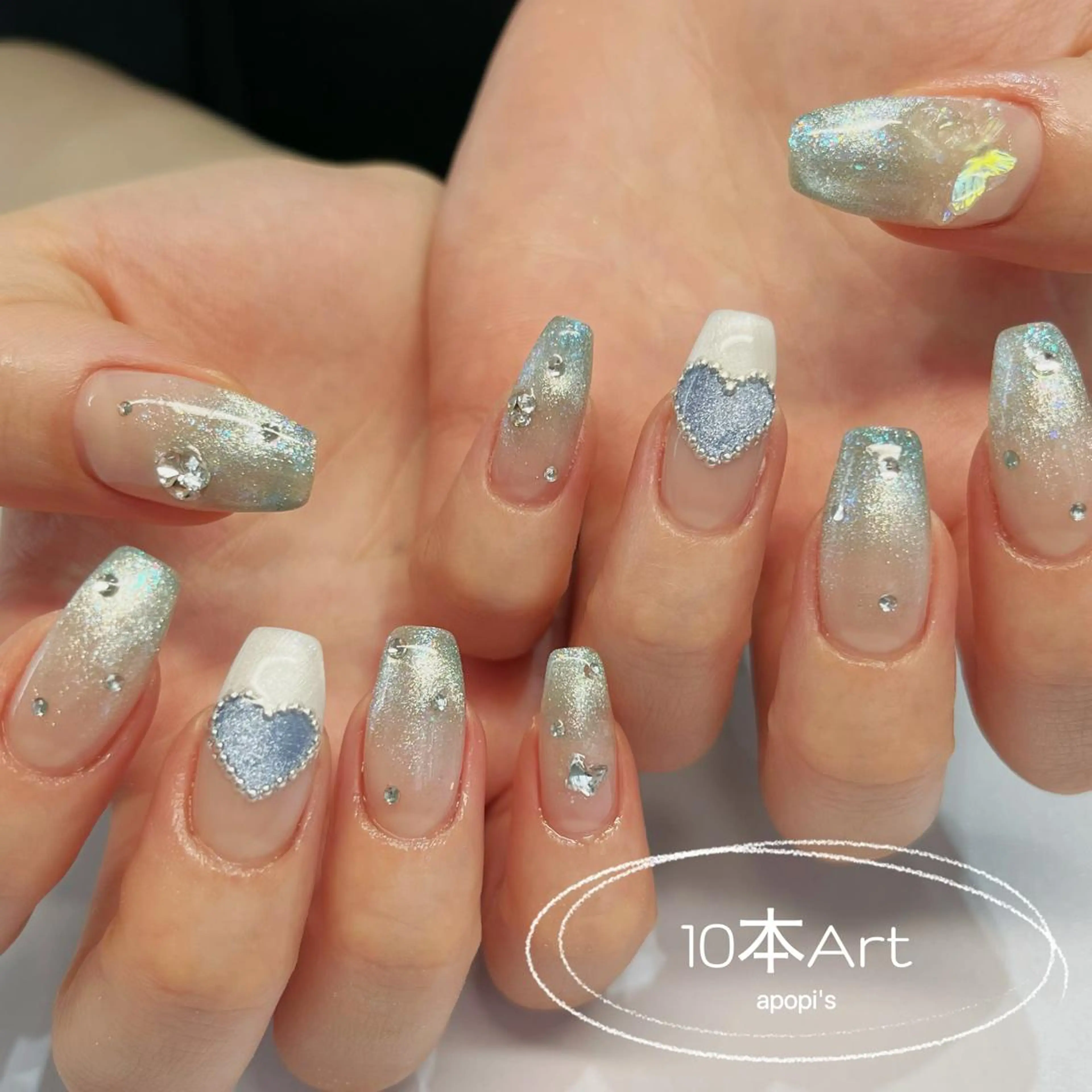 セミロング ネイル マツエク・マツパ フットネイル apopi's所属・apopis＊ close23:00のネイルデザイン