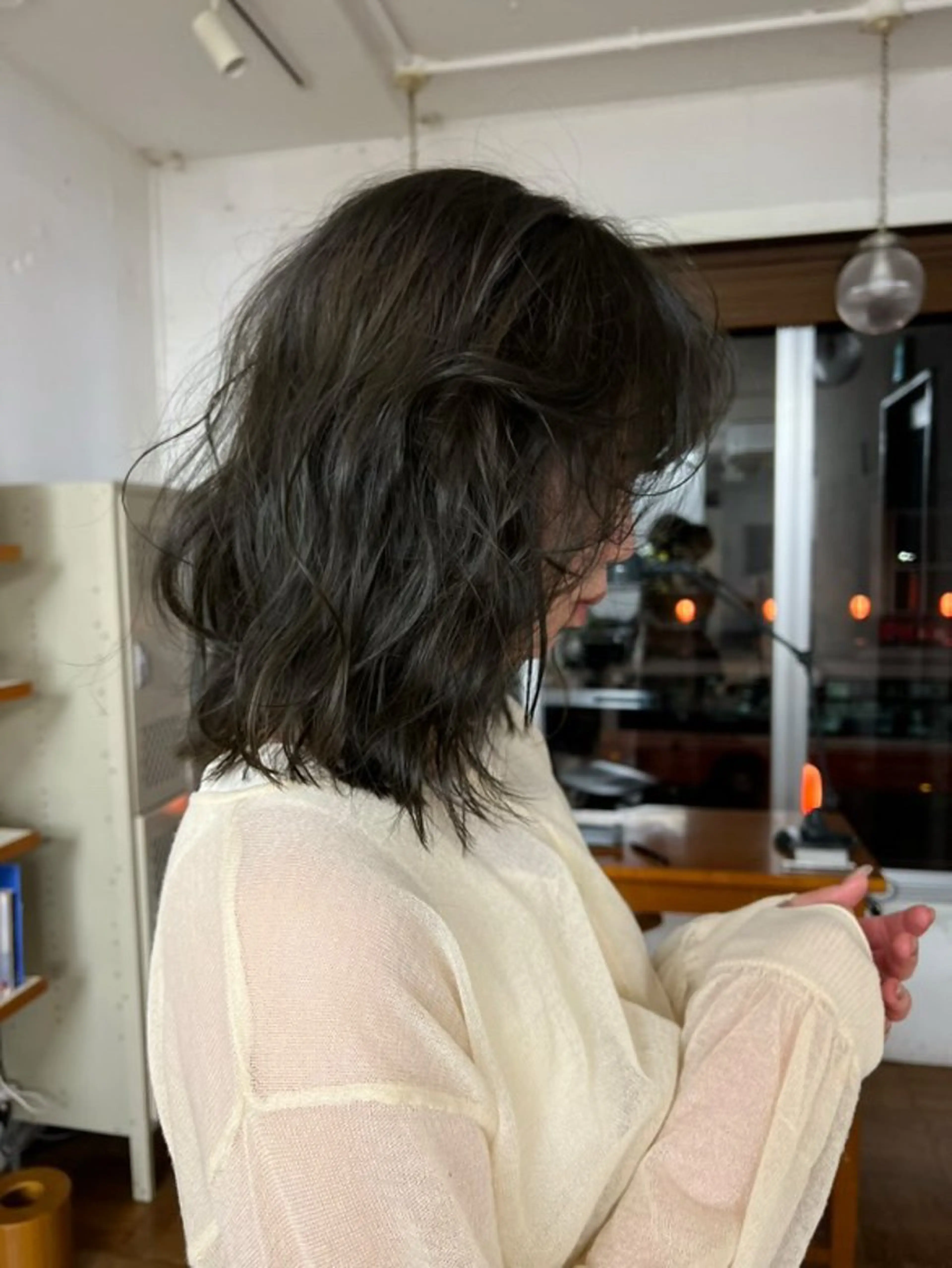 ミディアム カラー パーマ CITA所属・@olbbwm MISAのヘアスタイル