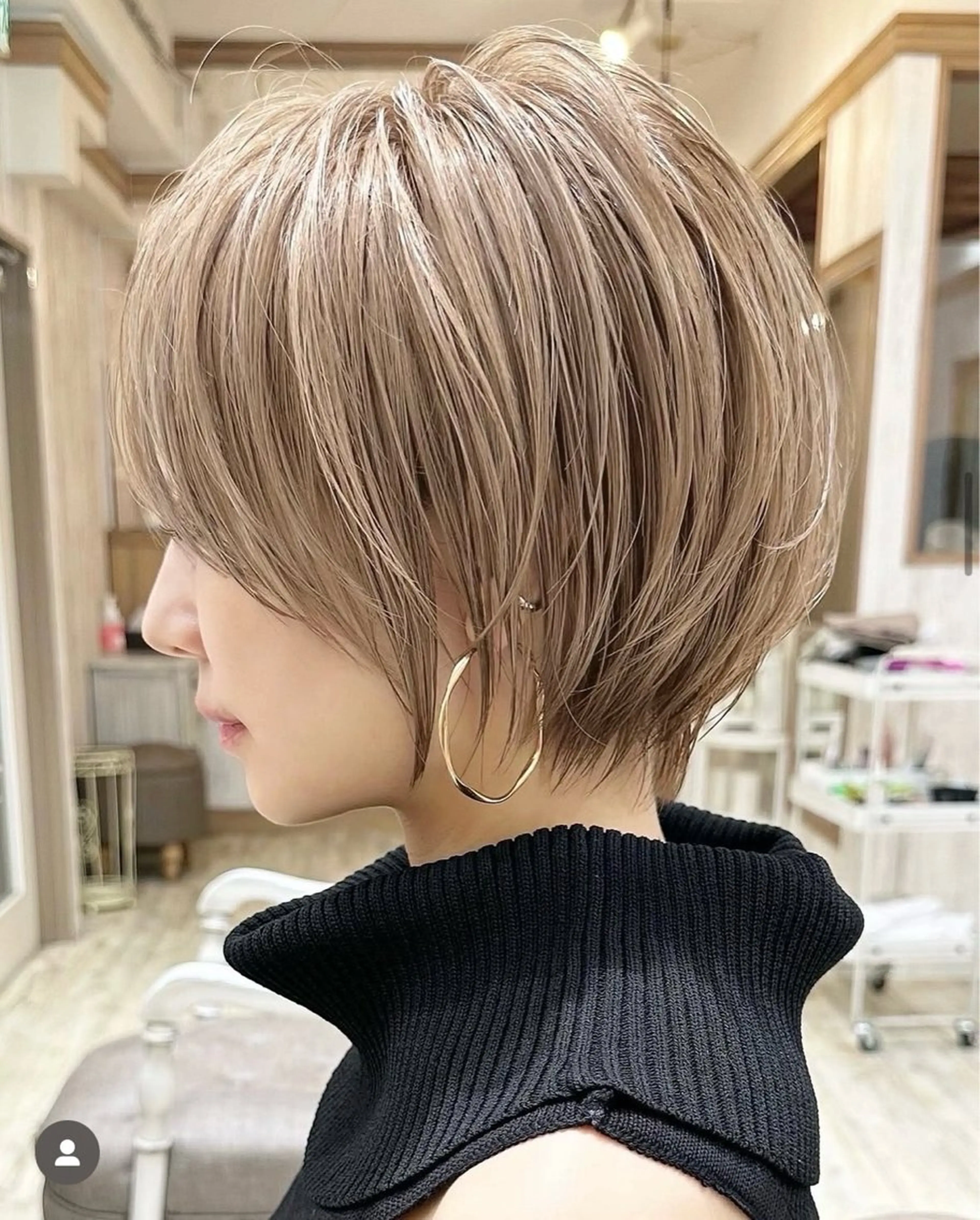 360度全方位でも可愛い！ショートカット+トリートメント別途でトリートメントランクアップございます！の写真