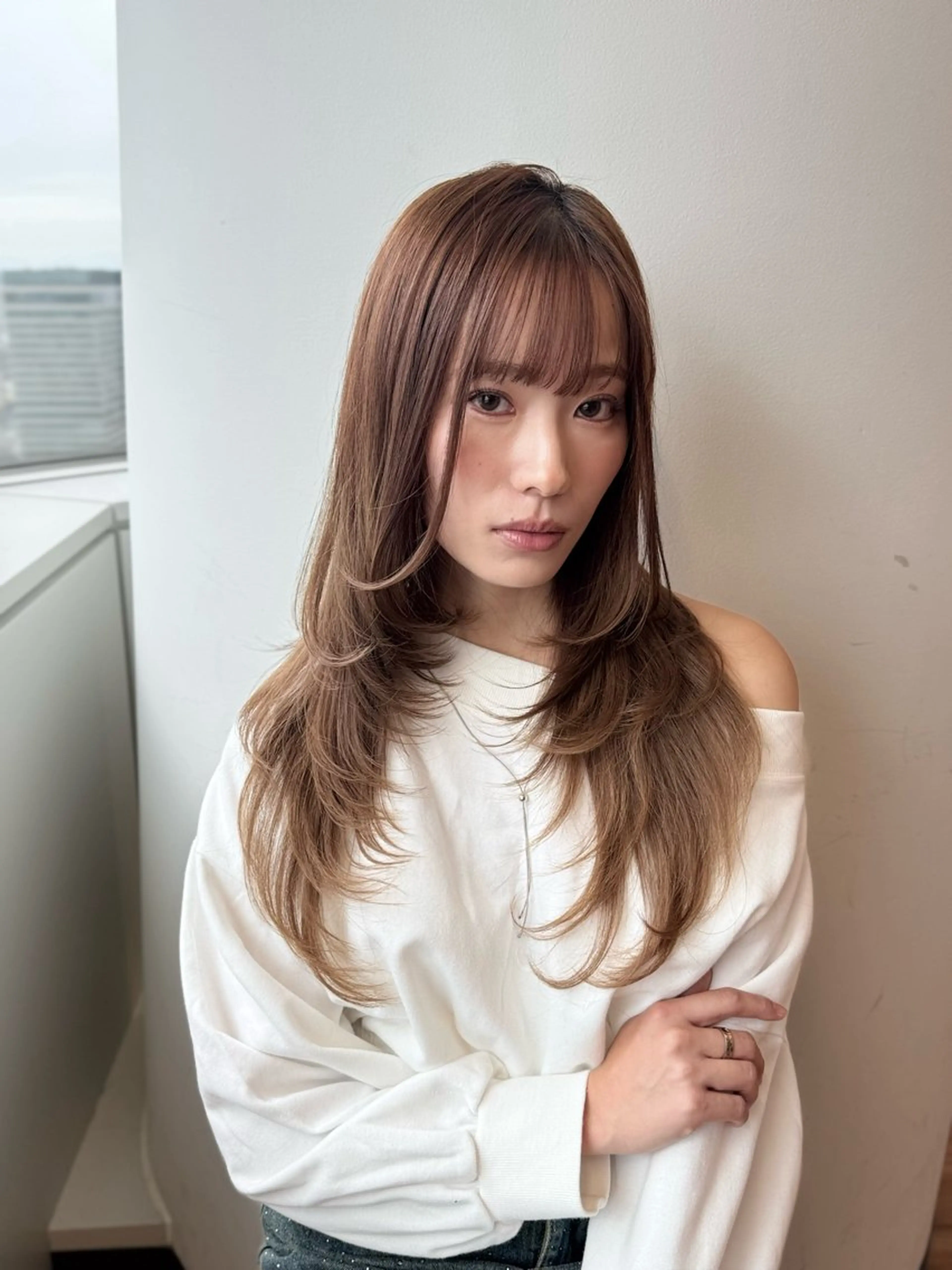 ロング カラー カット ヘアカラー 💎髪質改善特化/ 町田莉彩💎のヘアスタイル