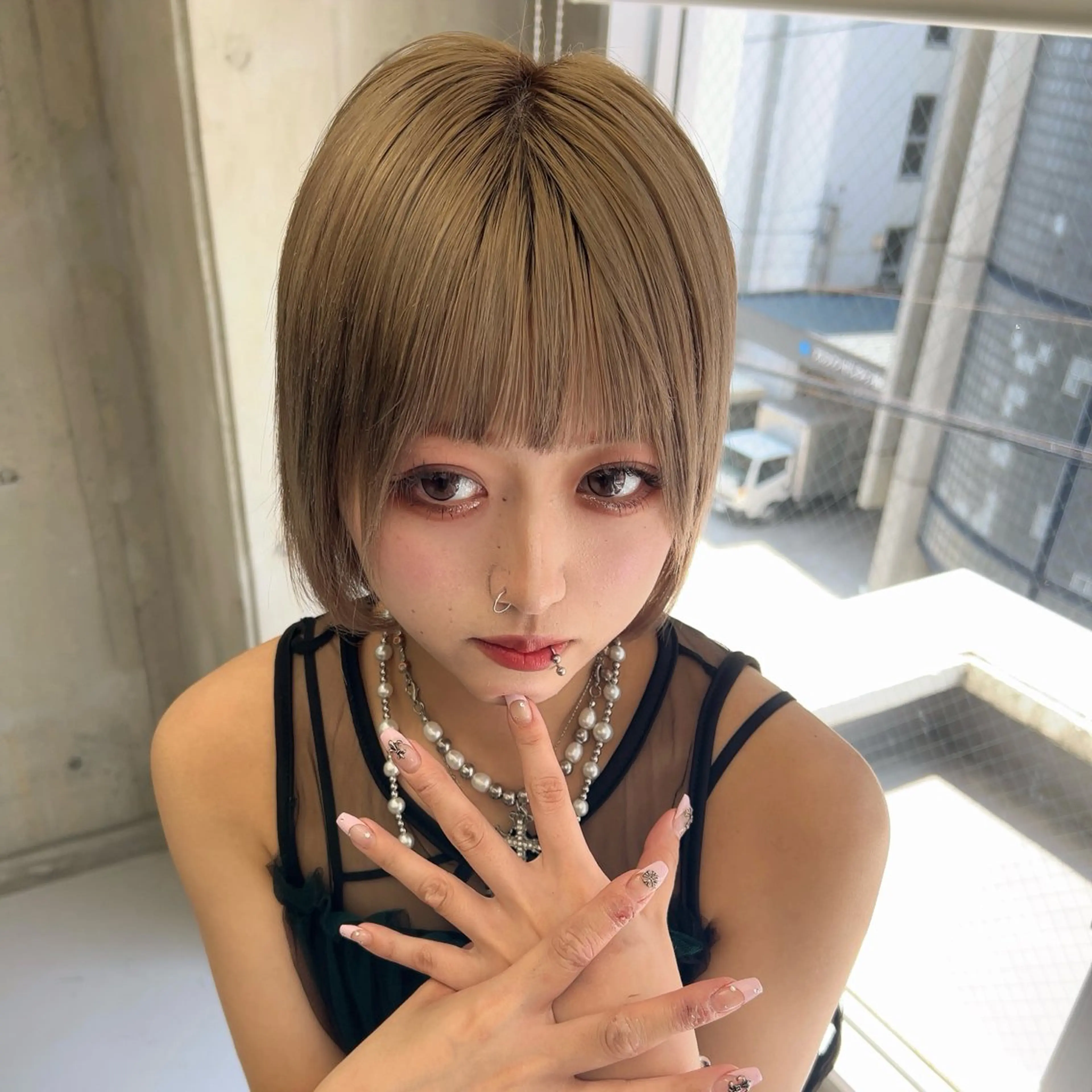 カラー ベージュカラー 🥇KEN /レイヤー/艶カラーのヘアスタイル