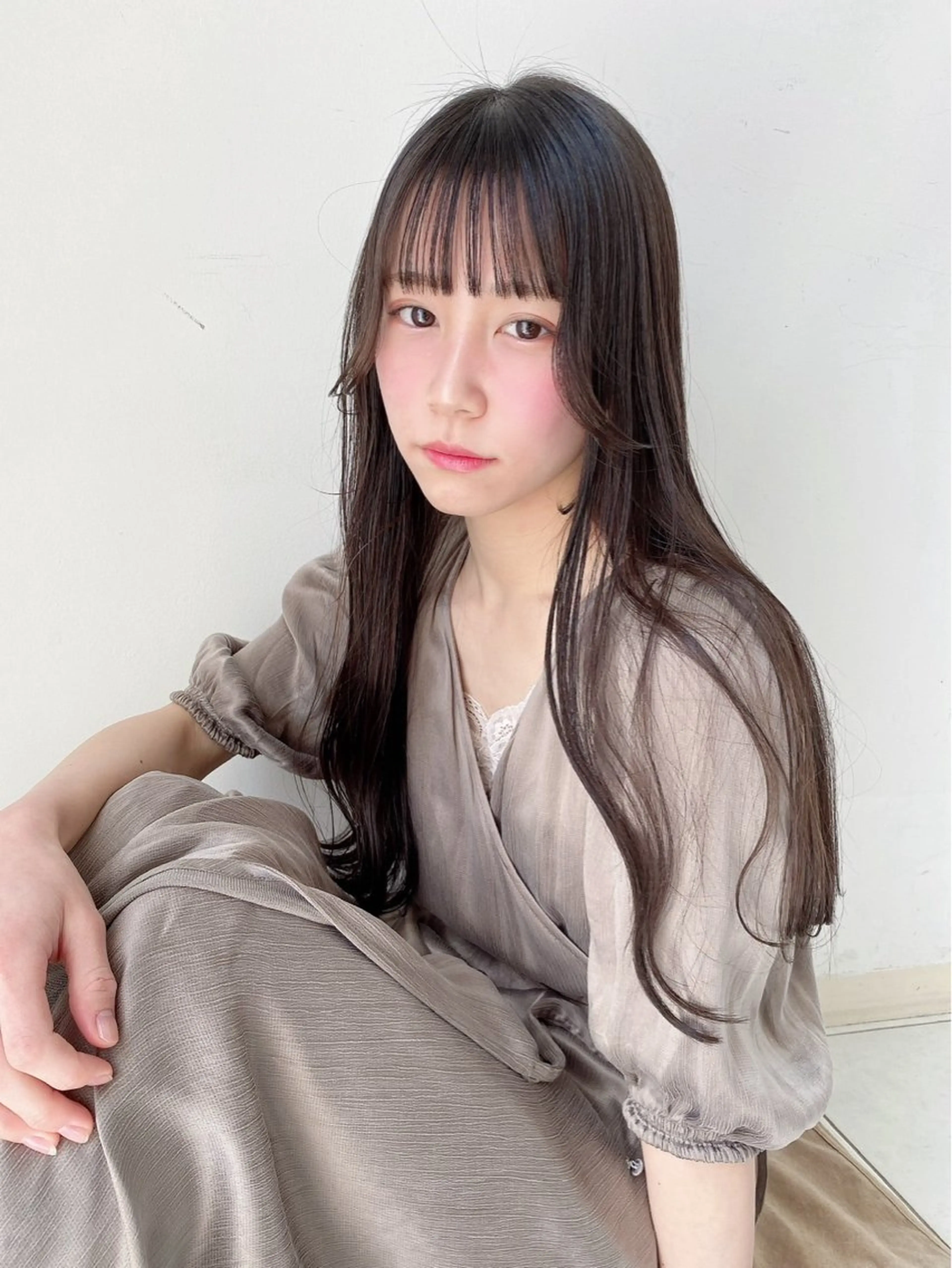 ロング カラー 金安 かんたのヘアスタイル