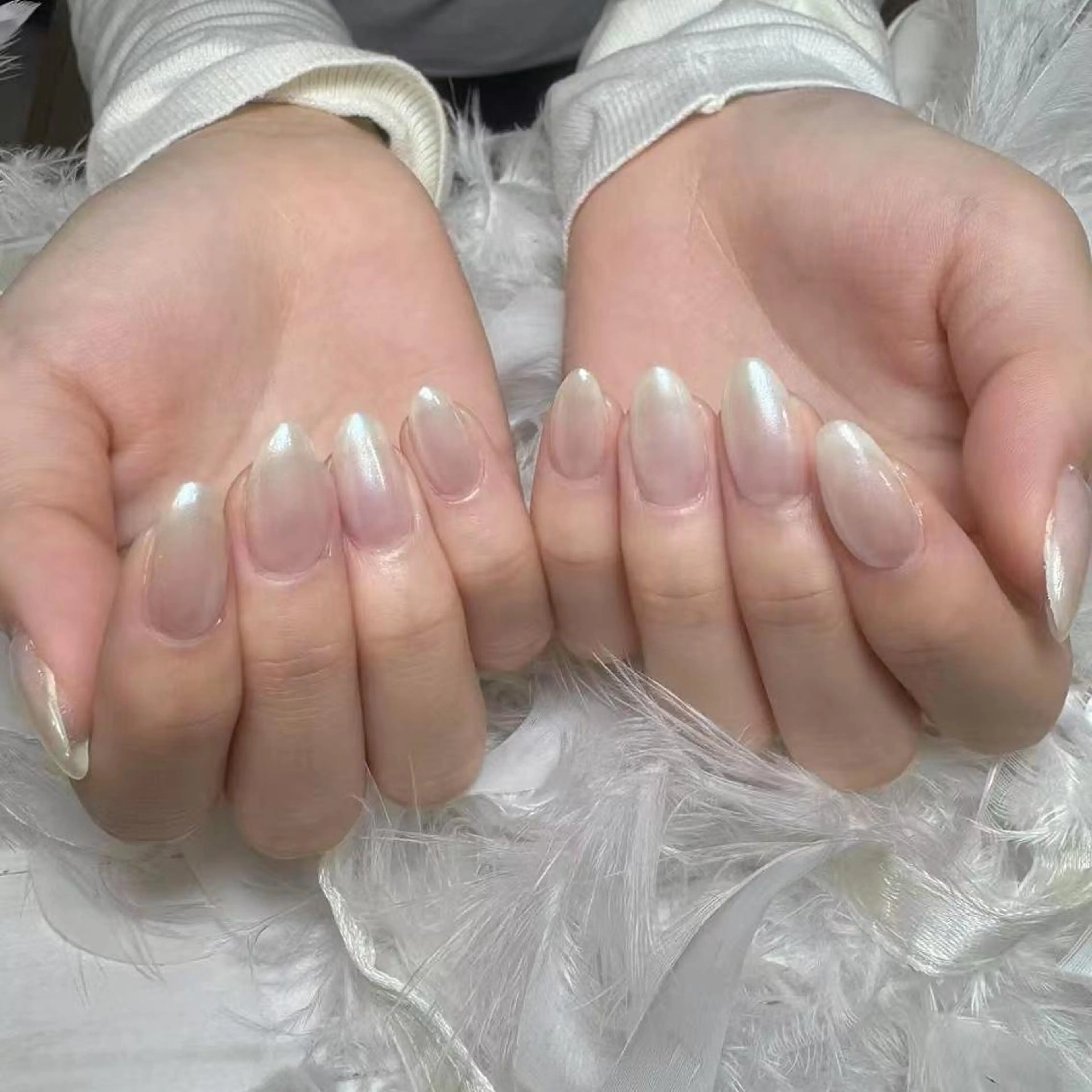 ネイル アートネイル オーロラネイル フラッシュネイル ガーリー キラキラネイル ハンドネイル Diamond NAIL💝のネイルデザイン