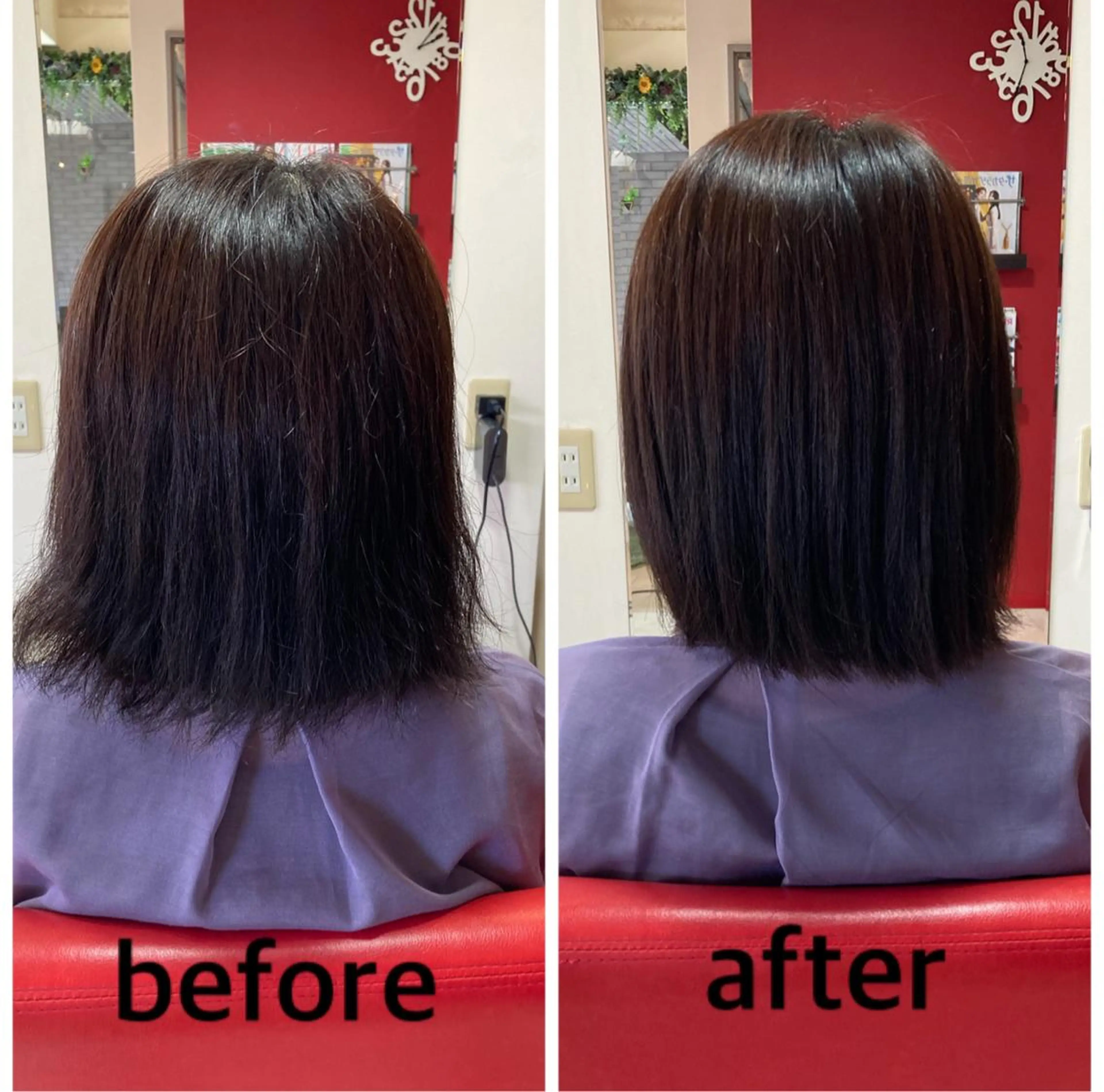 ミディアム ミディアムパーマ ルーチェ【luce】ヘアリゾート宝塚歌劇前店所属・岸本 友子のヘアスタイル