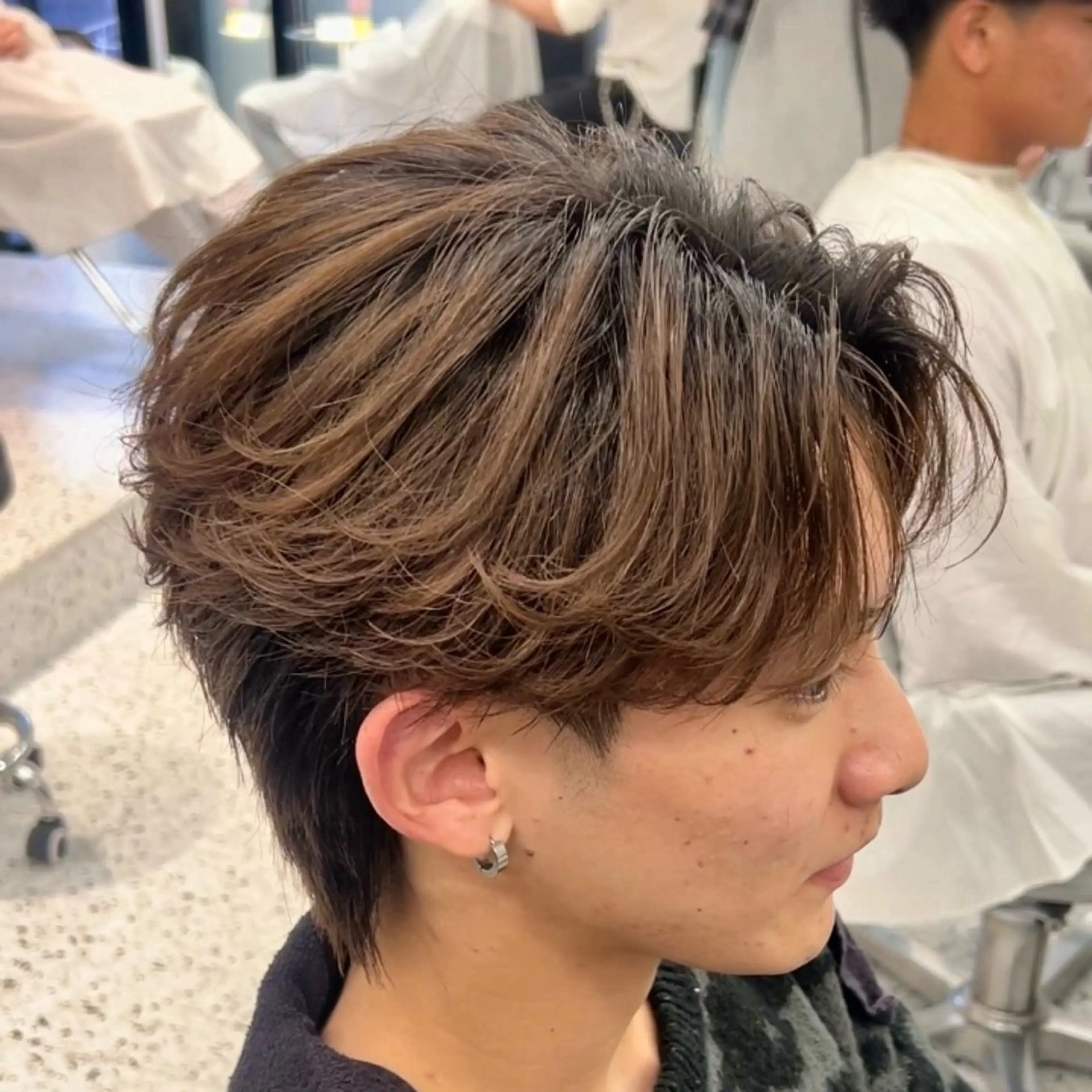ショート パーマ メンズ ショートヘア Ace men's salon 名駅所属・あずこう/メンズヘア /メンズパーマのヘアスタイル