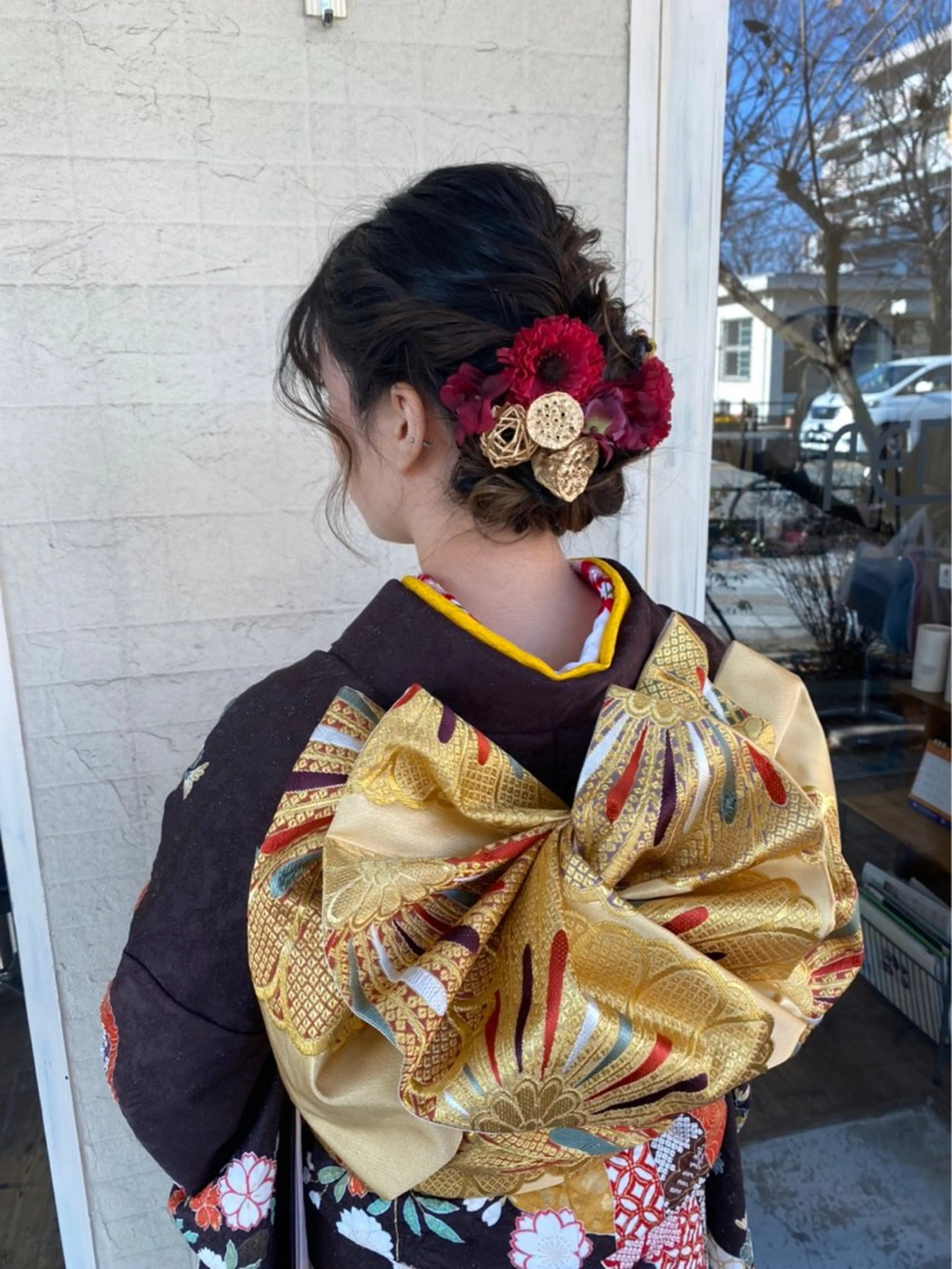 ヘアアレンジ 成人式 豊中駅2分 lilyのヘアスタイル