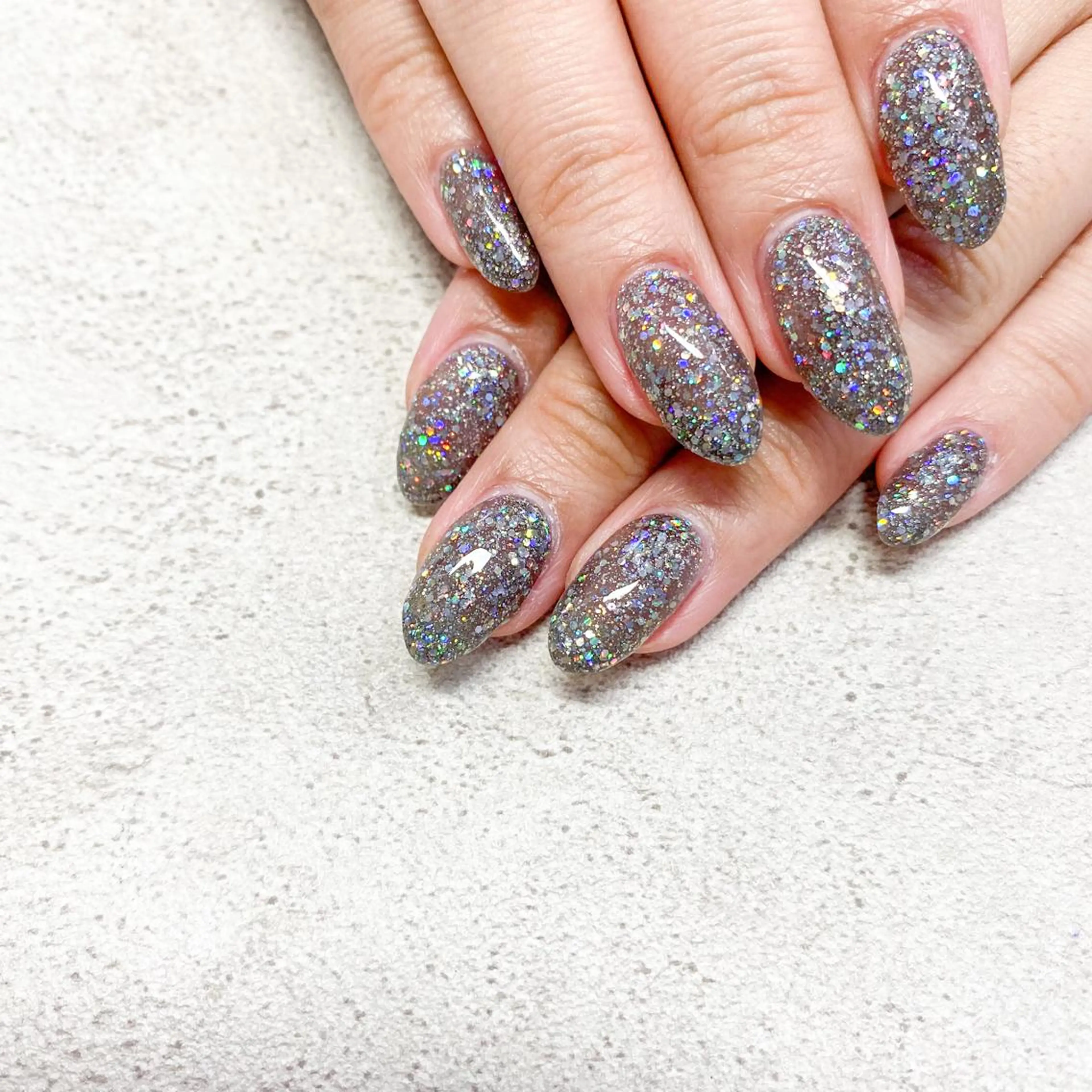 ネイル ハンドネイル ゴテゴテ💙ワンホン リオナのネイルデザイン