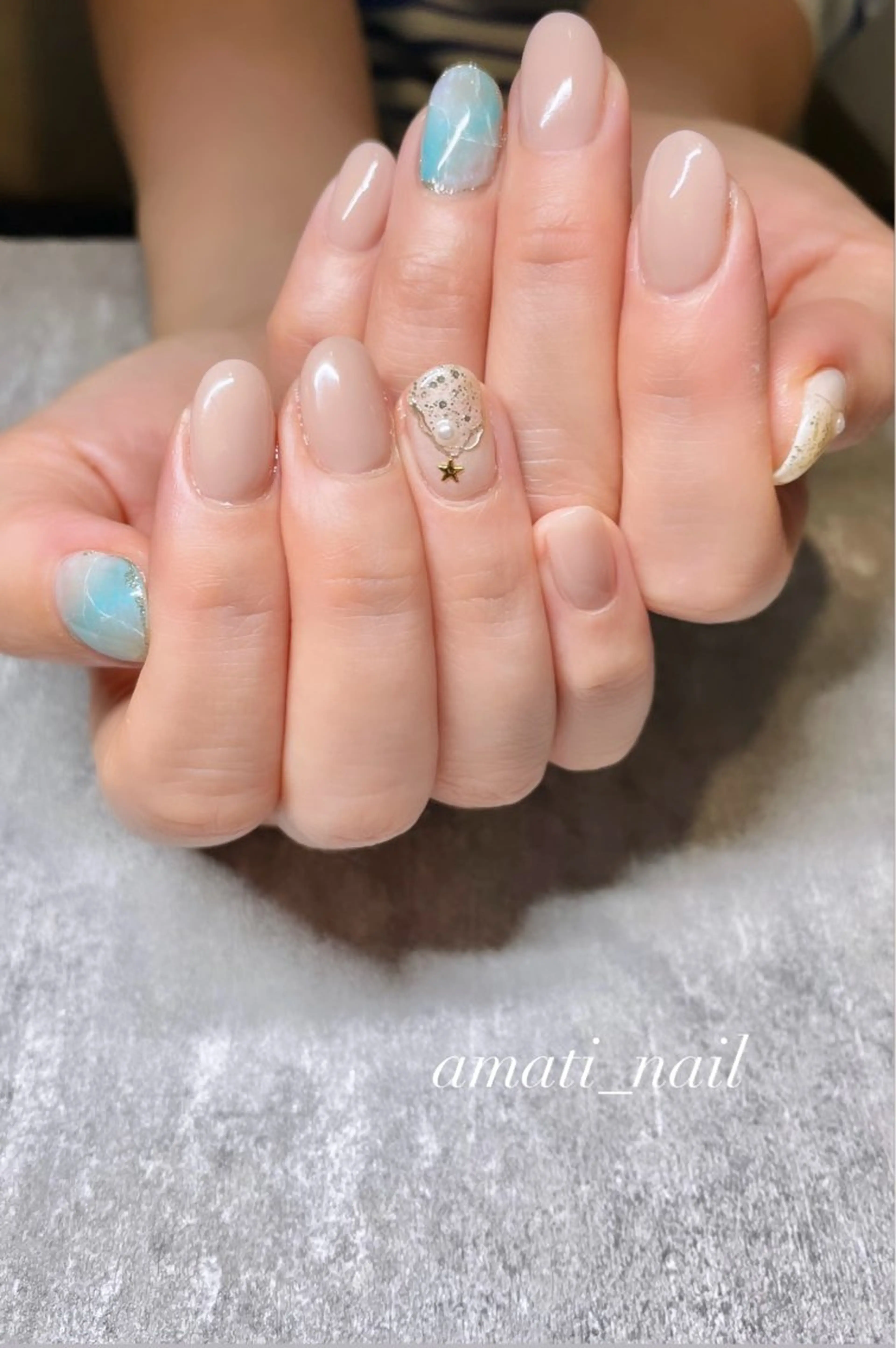 ネイル フットネイル ジェルネイル マグネットネイル ミラーネイル ニュアンスネイル ハンドネイル amati_nail TAKAKOのネイルデザイン