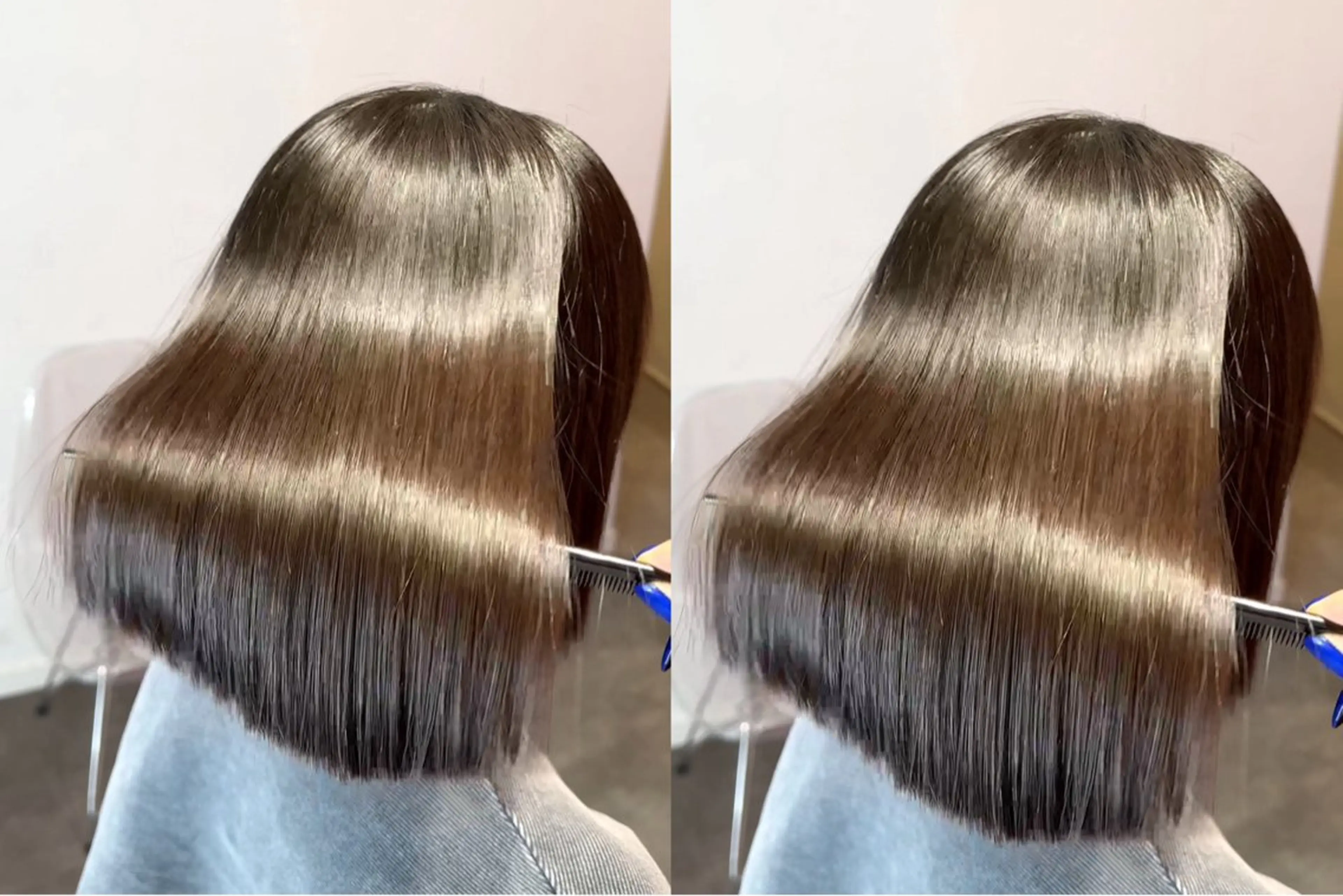 ショート カット 縮毛矯正 トリートメント 莉乃/縮毛矯正/髪質 改善/艶カラーのヘアスタイル