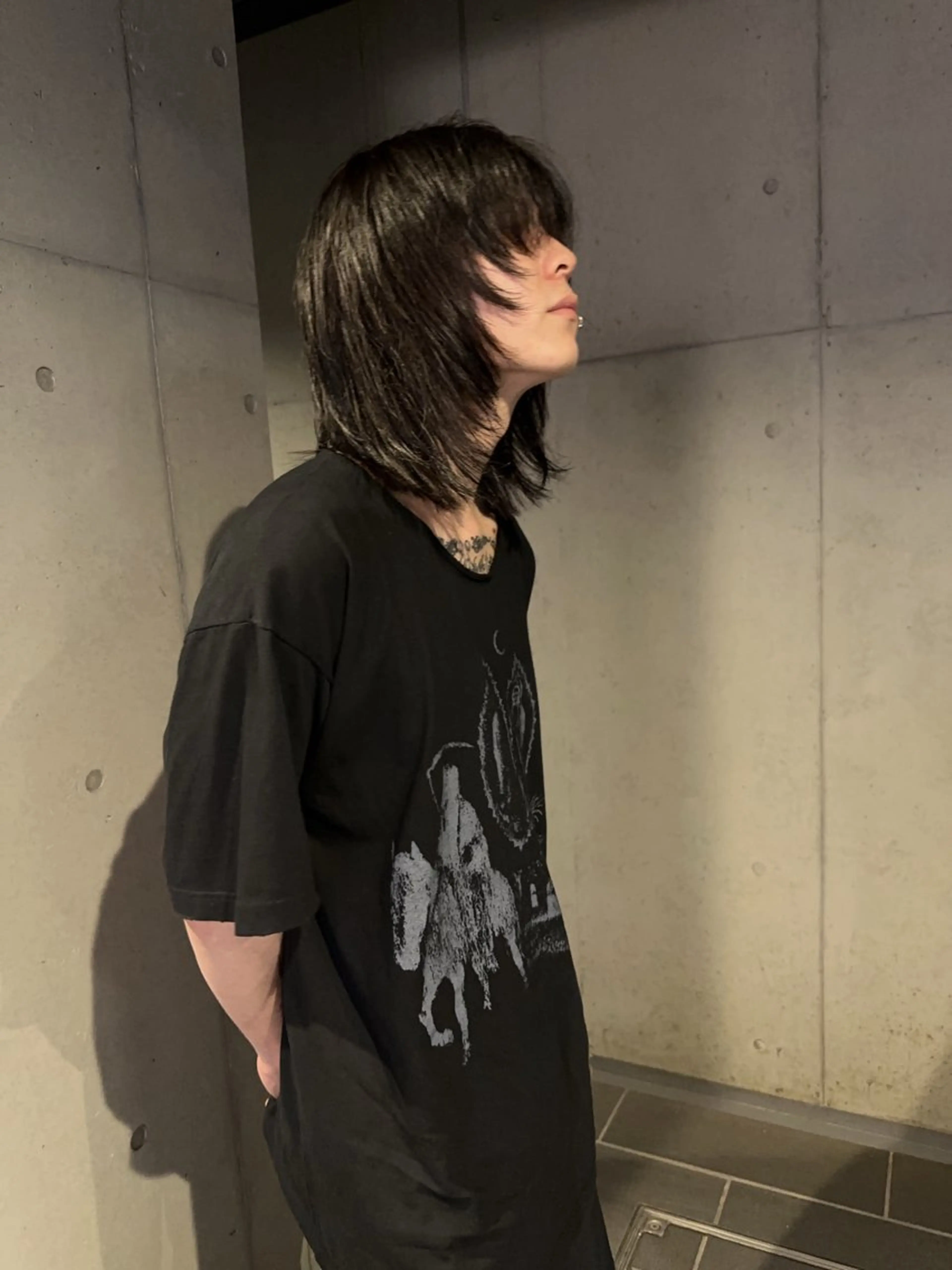 メンズ メンズパーマ メンズウルフカット ウルフカット カット ヘアカラー 《ウルフ/レイヤー/ 似合わせ》山本祐輔のヘアスタイル