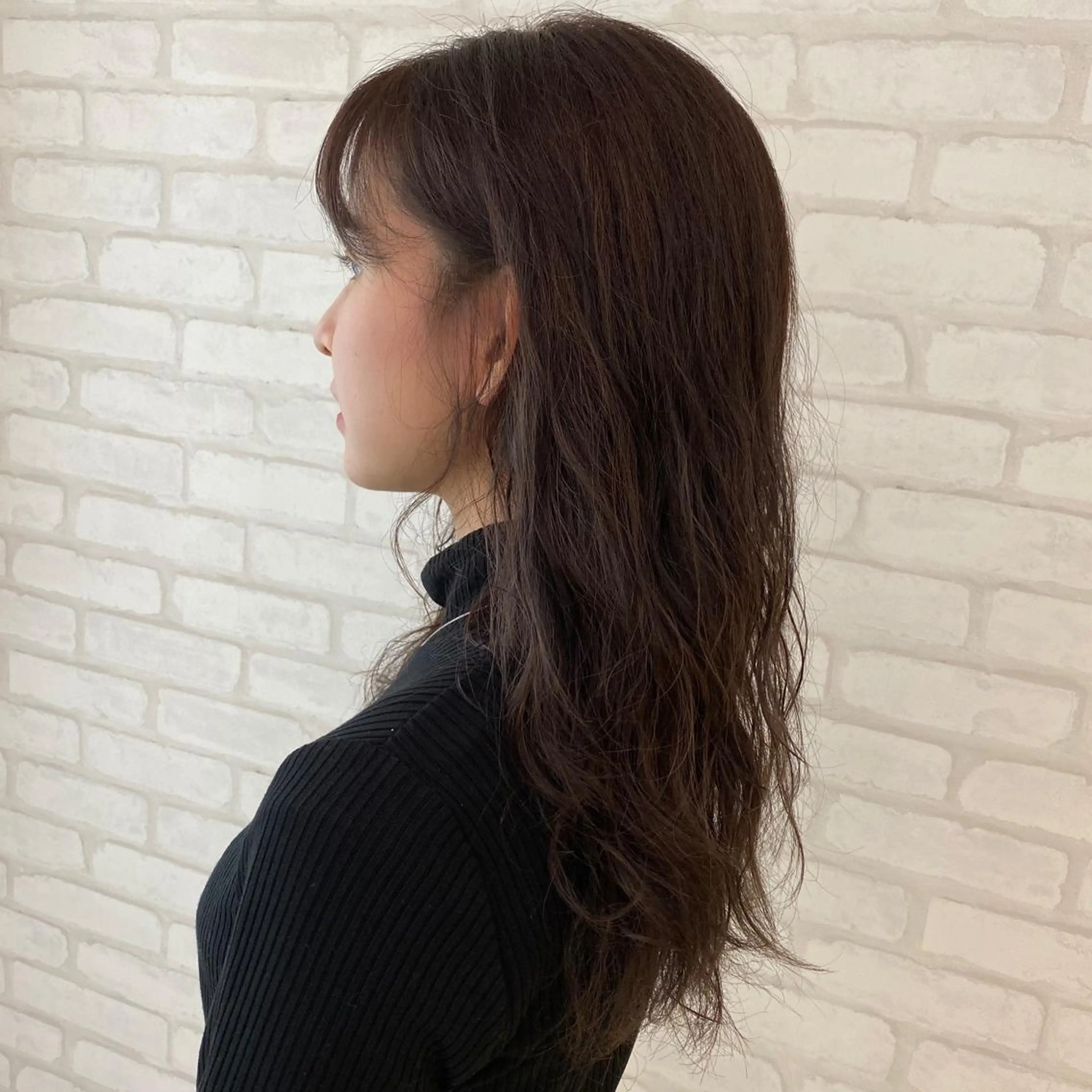 セミロング カラー パーマ abilita AZUSAのヘアスタイル