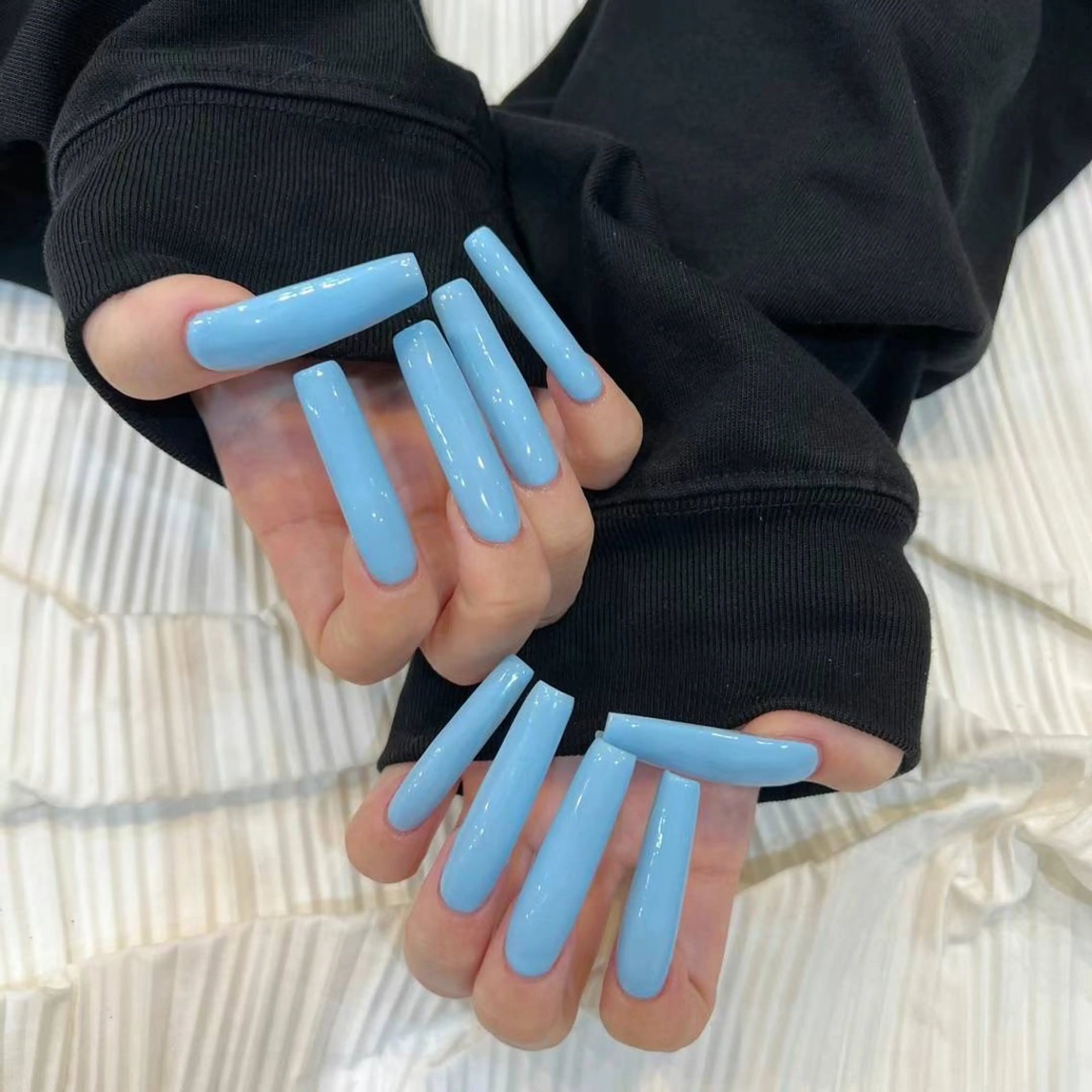 ネイル ロングネイル ワンカラーネイル スカルプネイル スーパーロングネイル Babarla Nailのネイルデザイン