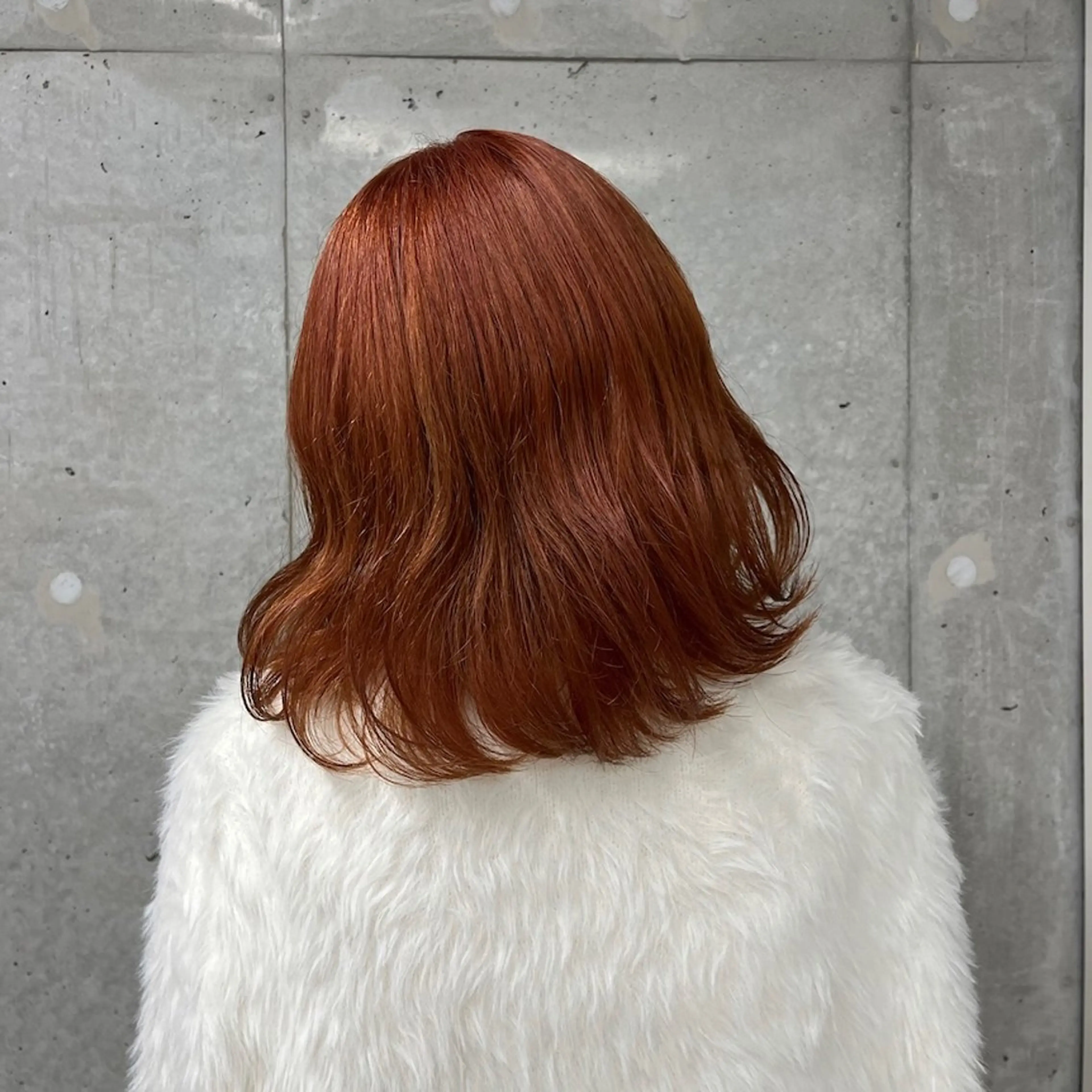 ミディアム カラー ヘアアレンジ ブリーチ オレンジ ねいるとあいの店キュプレ橘通店所属・harua キュプレ/アイリストのマツエク・マツパデザイン