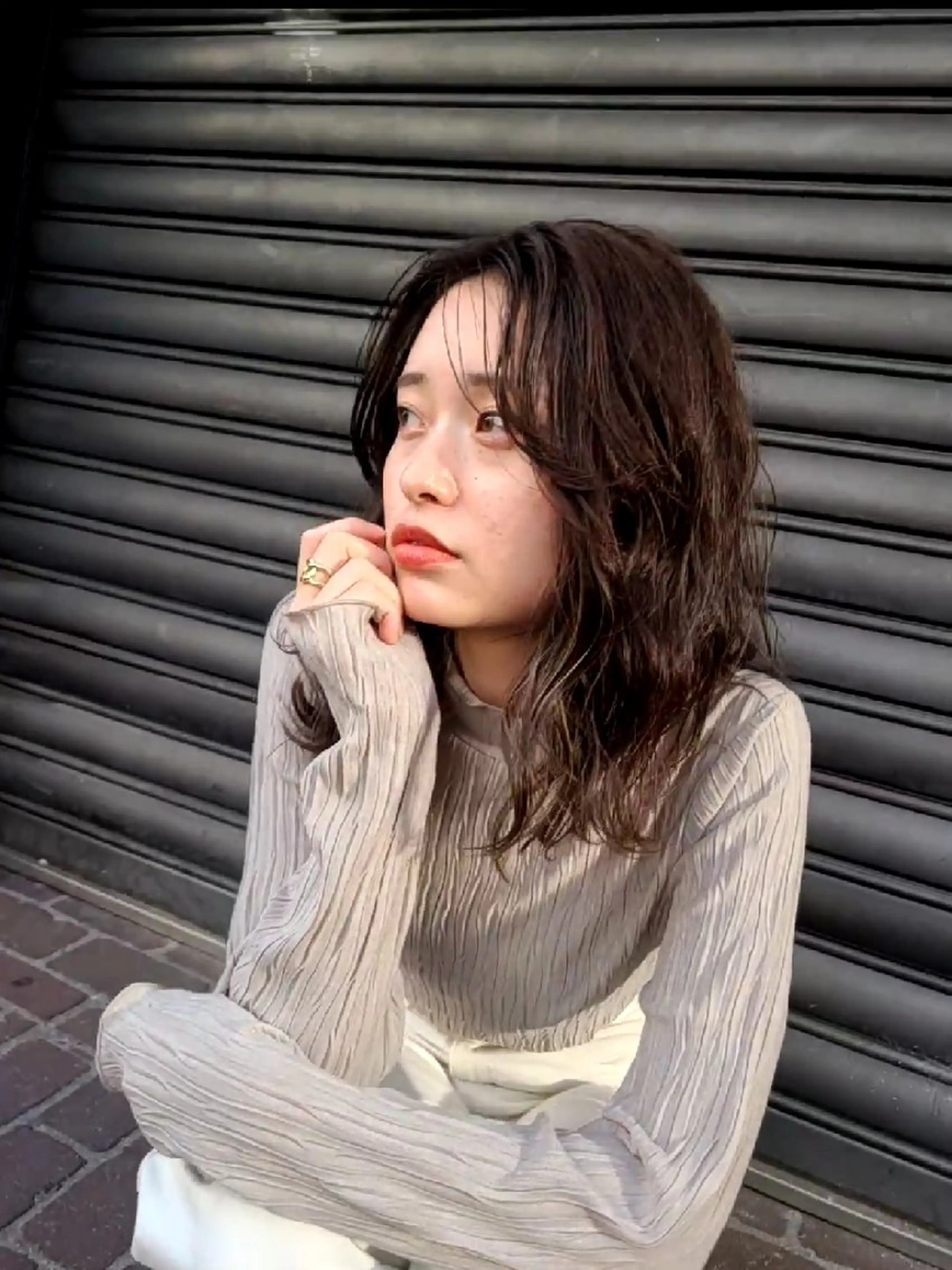 SNS撮影モデル☆カット+カラー+トリートメントの写真