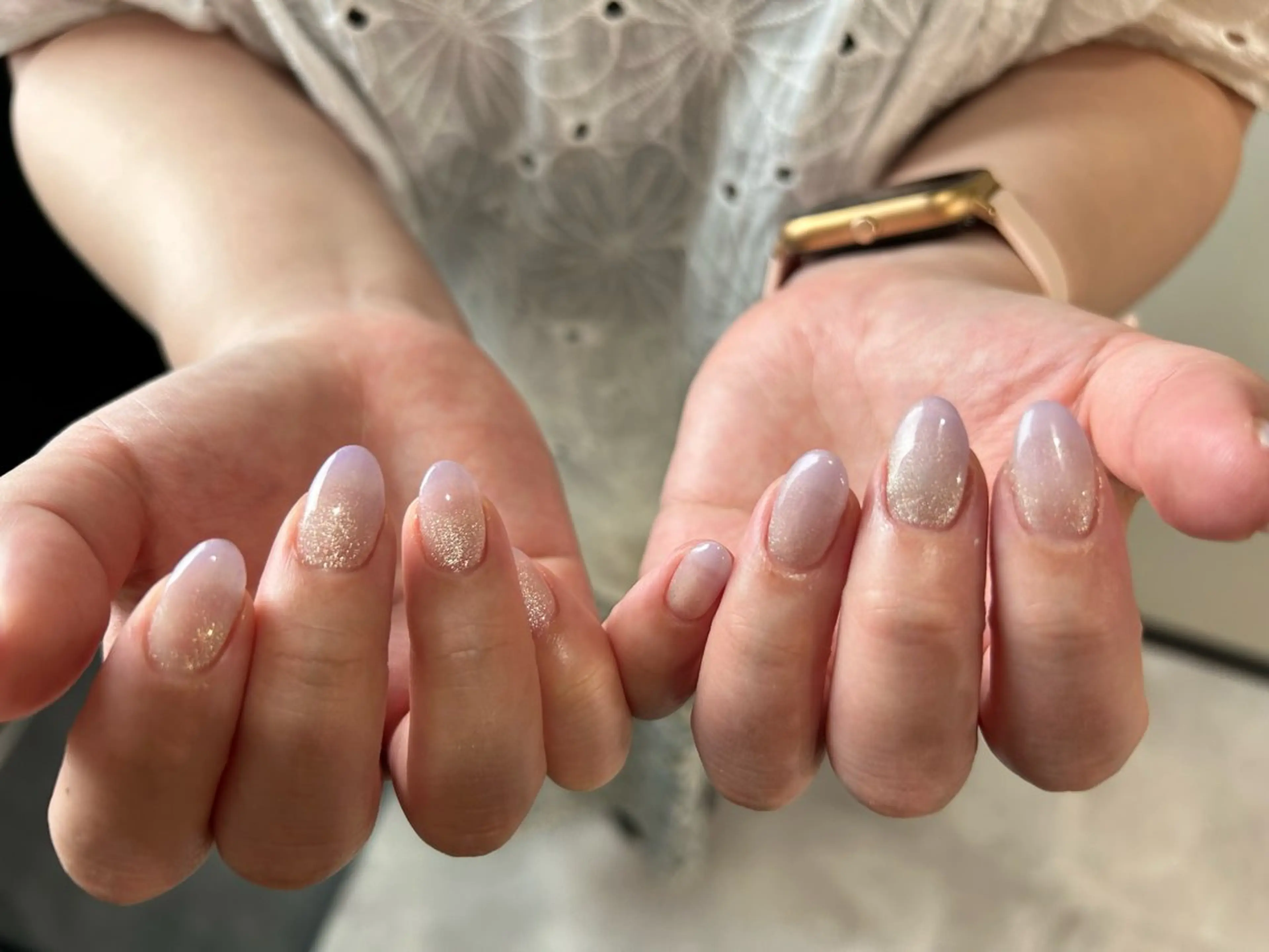 ネイル グラデーション マグネットネイル ハンドネイル ululimi nailsalonのネイルデザイン