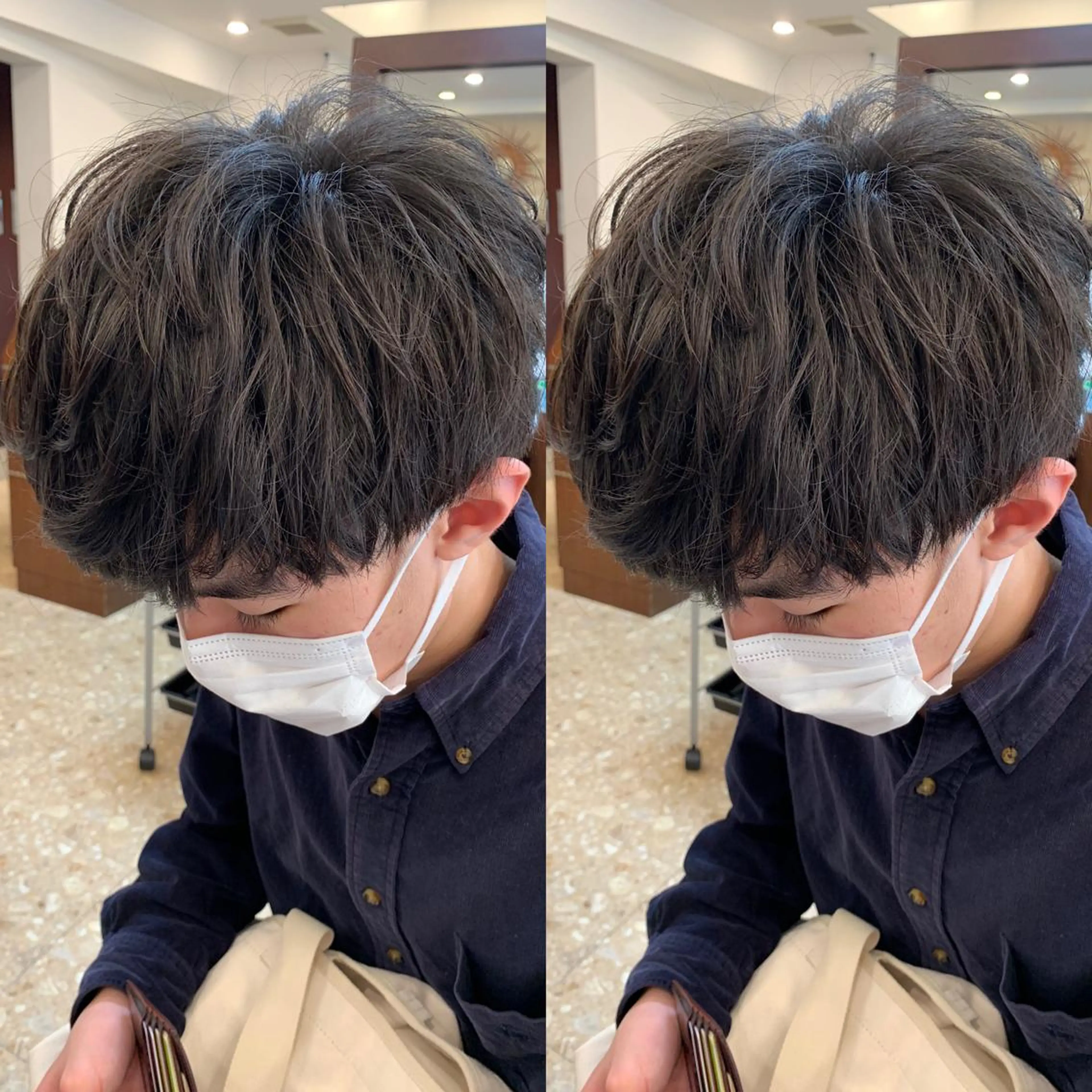 ショート パーマ メンズ 三ツ井凌 【ヘアケアサロン】のヘアスタイル