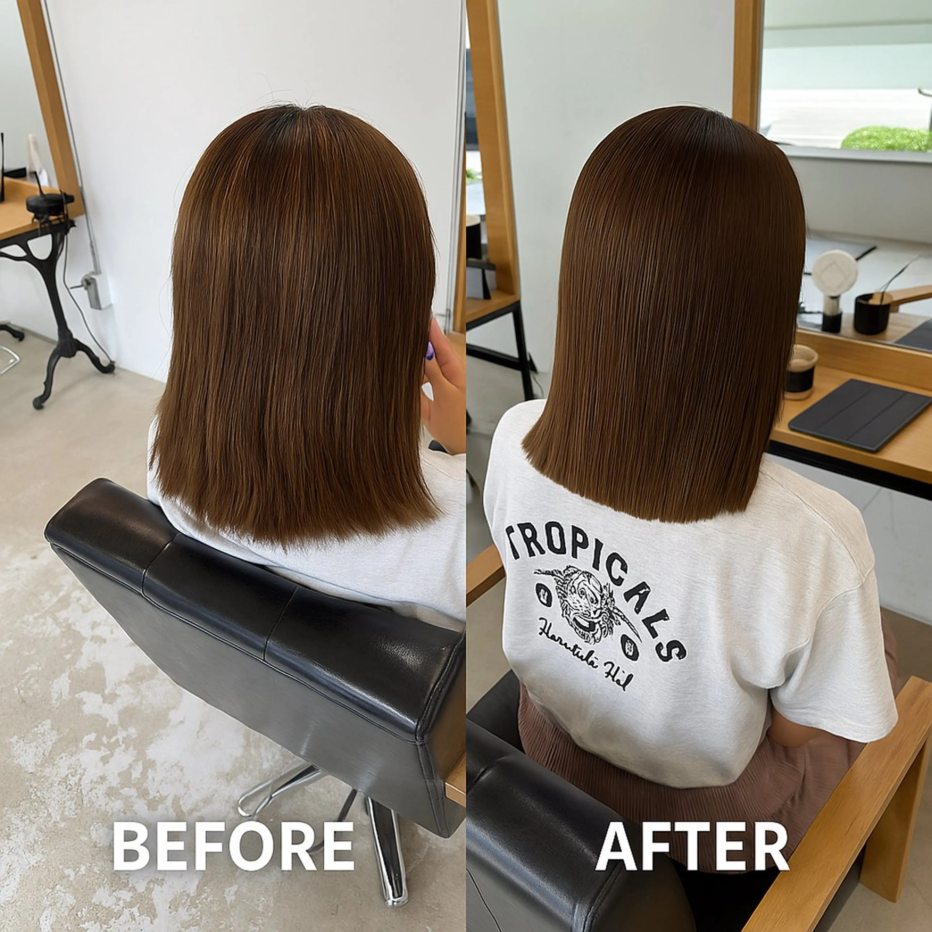 ミディアム ひろし/髪質改善/ 縮毛矯正/上品✨のヘアスタイル